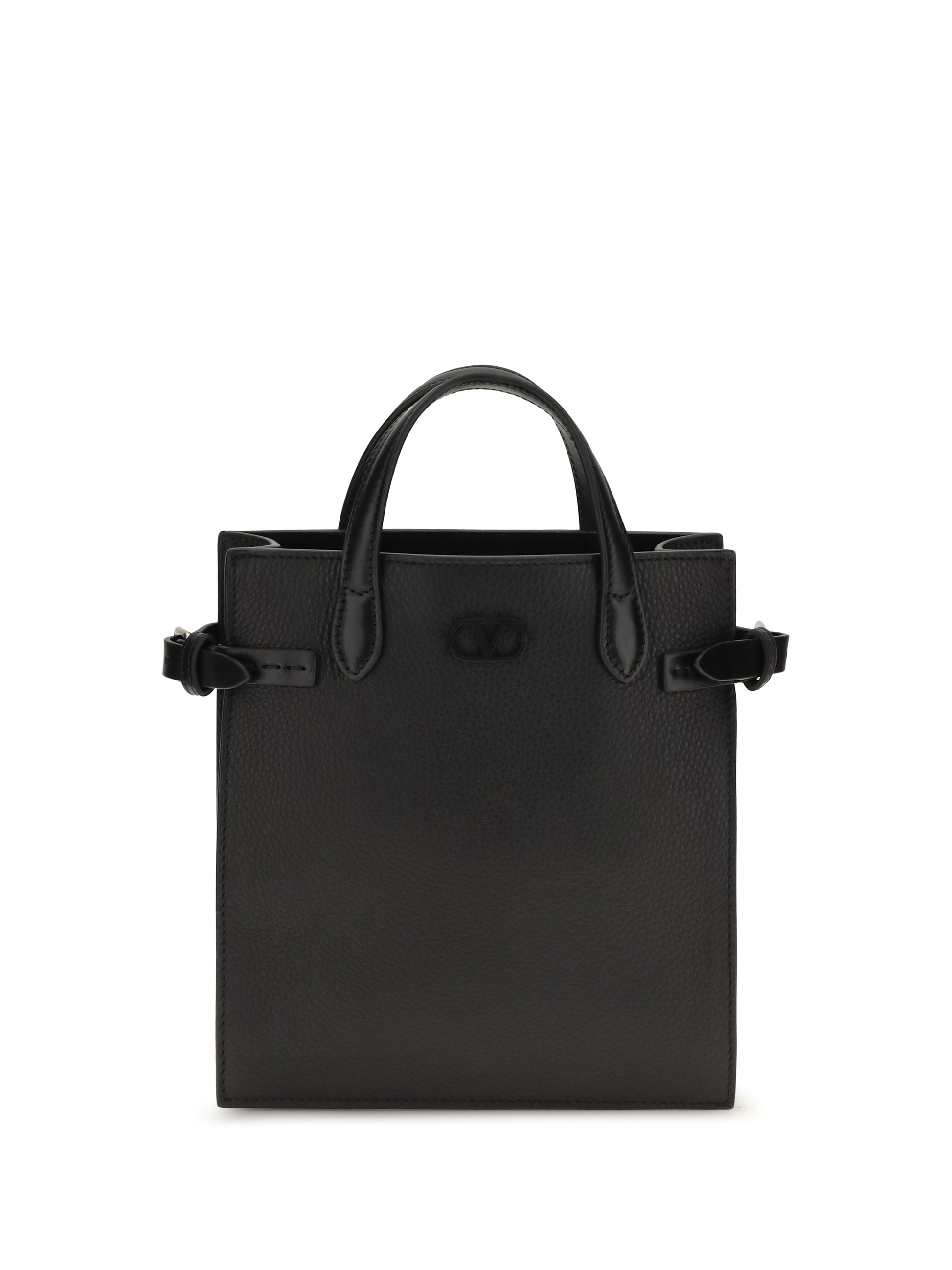 Valentino Garavani Men Small Antibes Grainy Leather Handbag VALENTINO GARAVANI