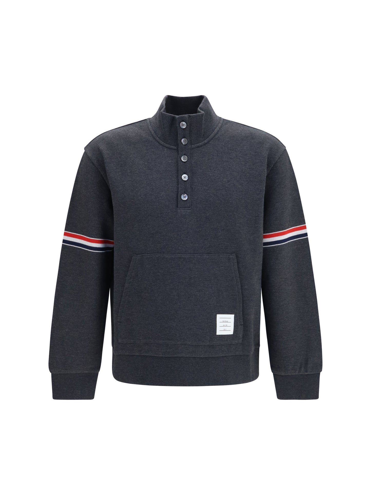 Thom Browne Men Loopback Cotton Piqué Sweater THOM BROWNE