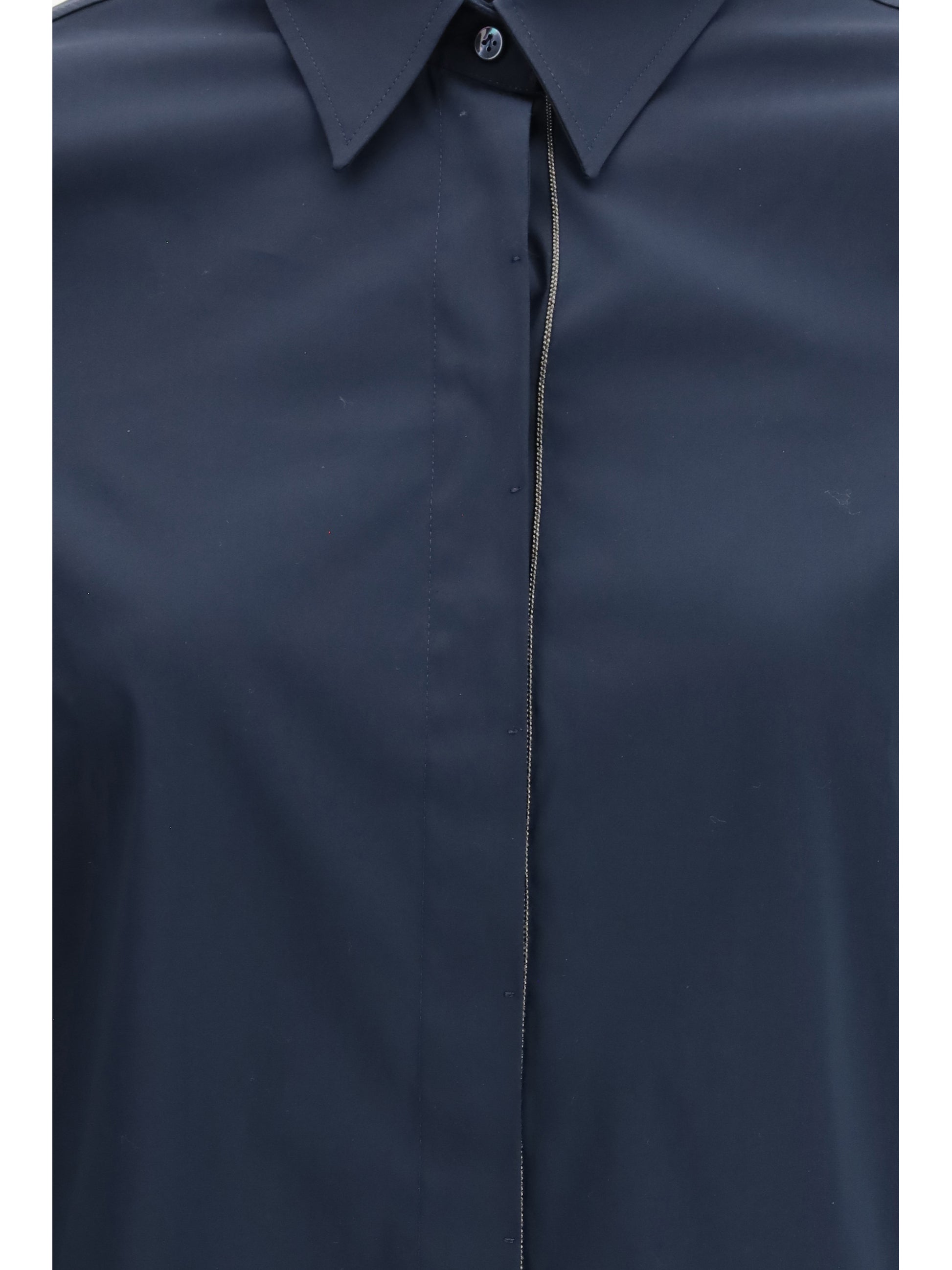 Brunello Cucinelli Women Shirt With Embellishments BRUNELLO CUCINELLI