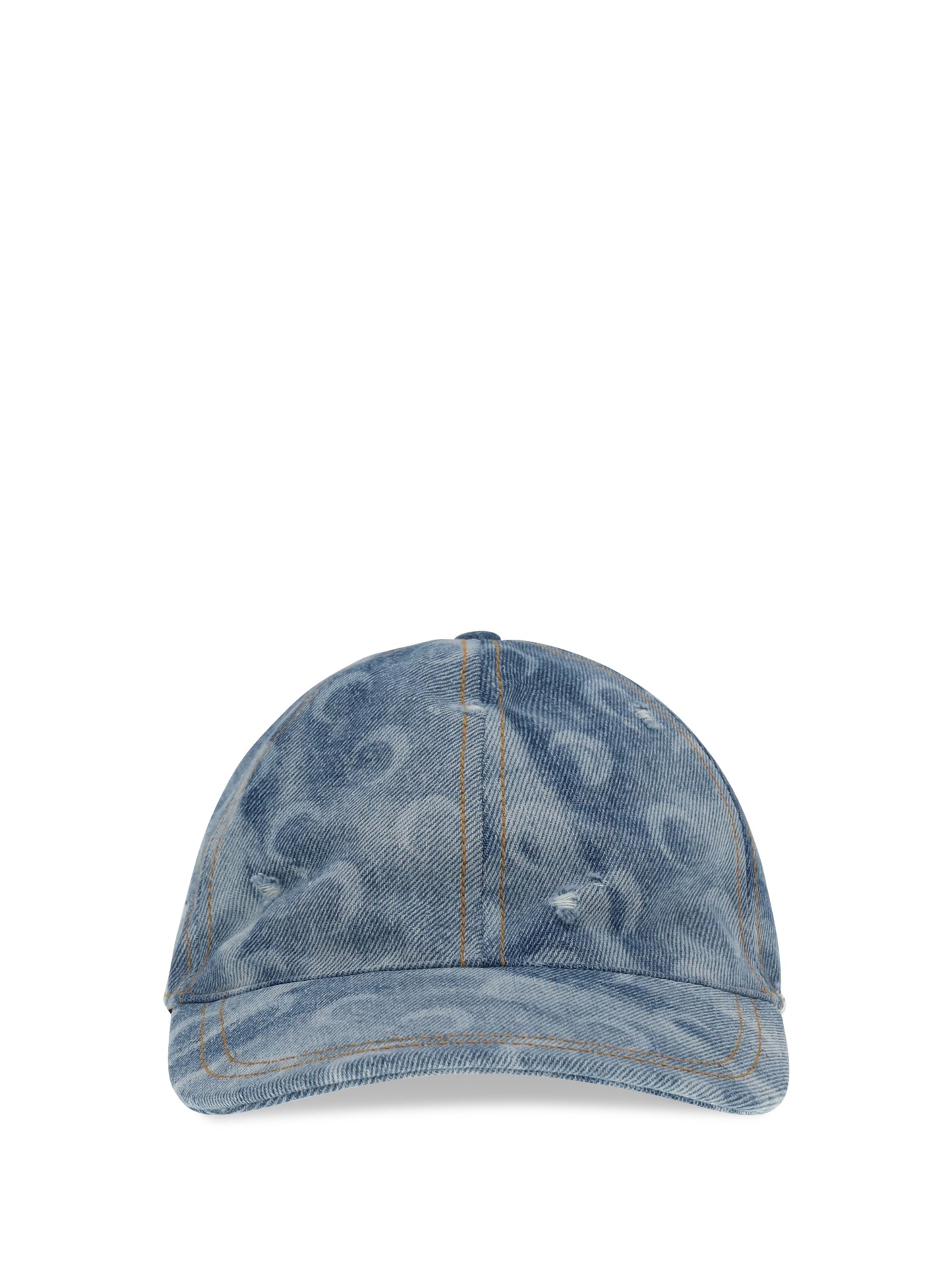 Marine Serre Women Moon Denim Baseball Cap MARINE SERRE