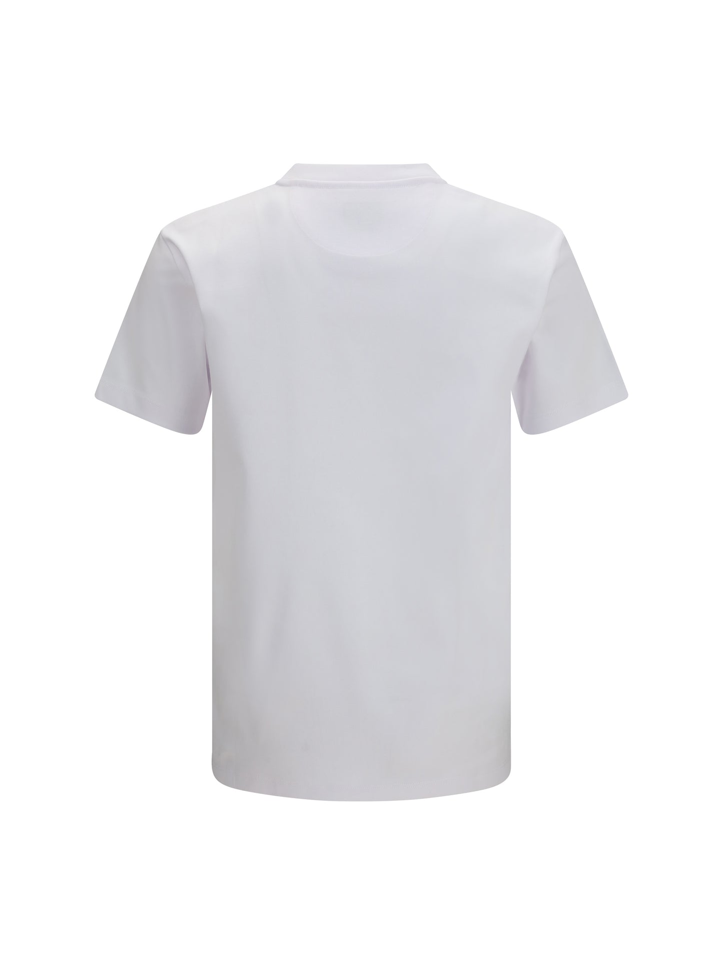 Fendi Men Cotton T-Shirt With Embroidered Logo FENDI