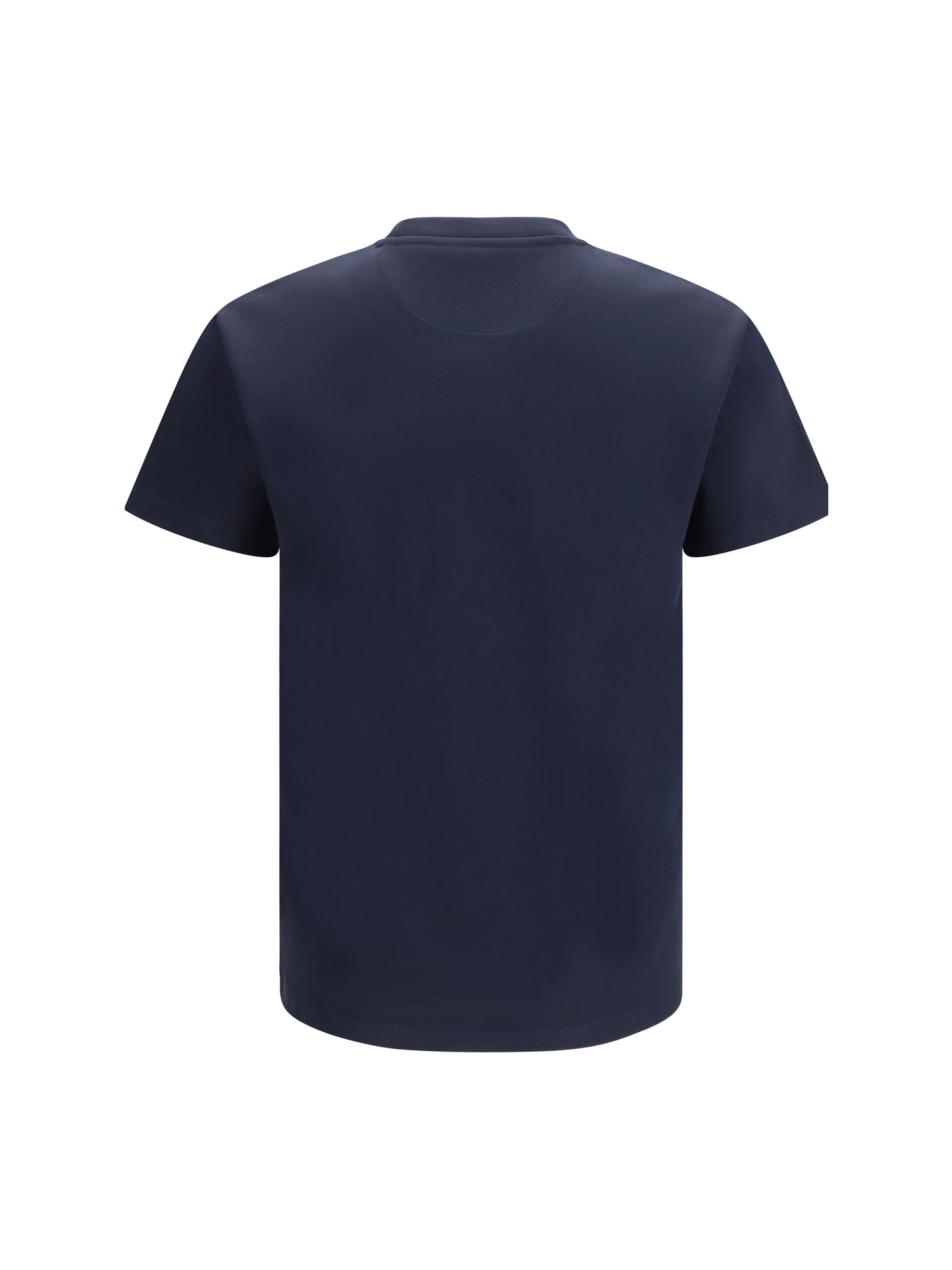 Fendi Men Cotton T-Shirt With Embroidered Logo FENDI