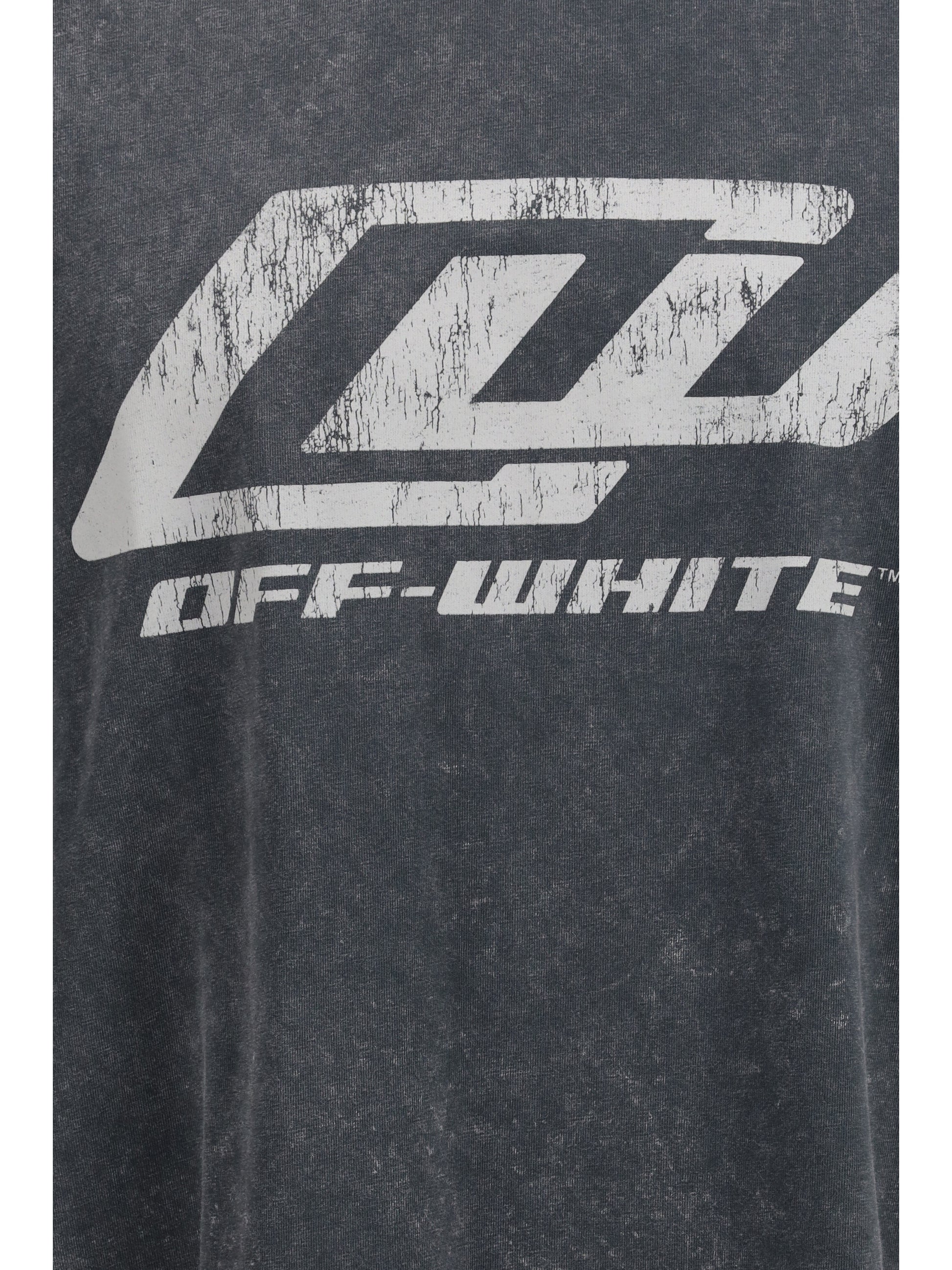 Off-White Men Racing Skate T-Shirt With Print OFF-WHITE