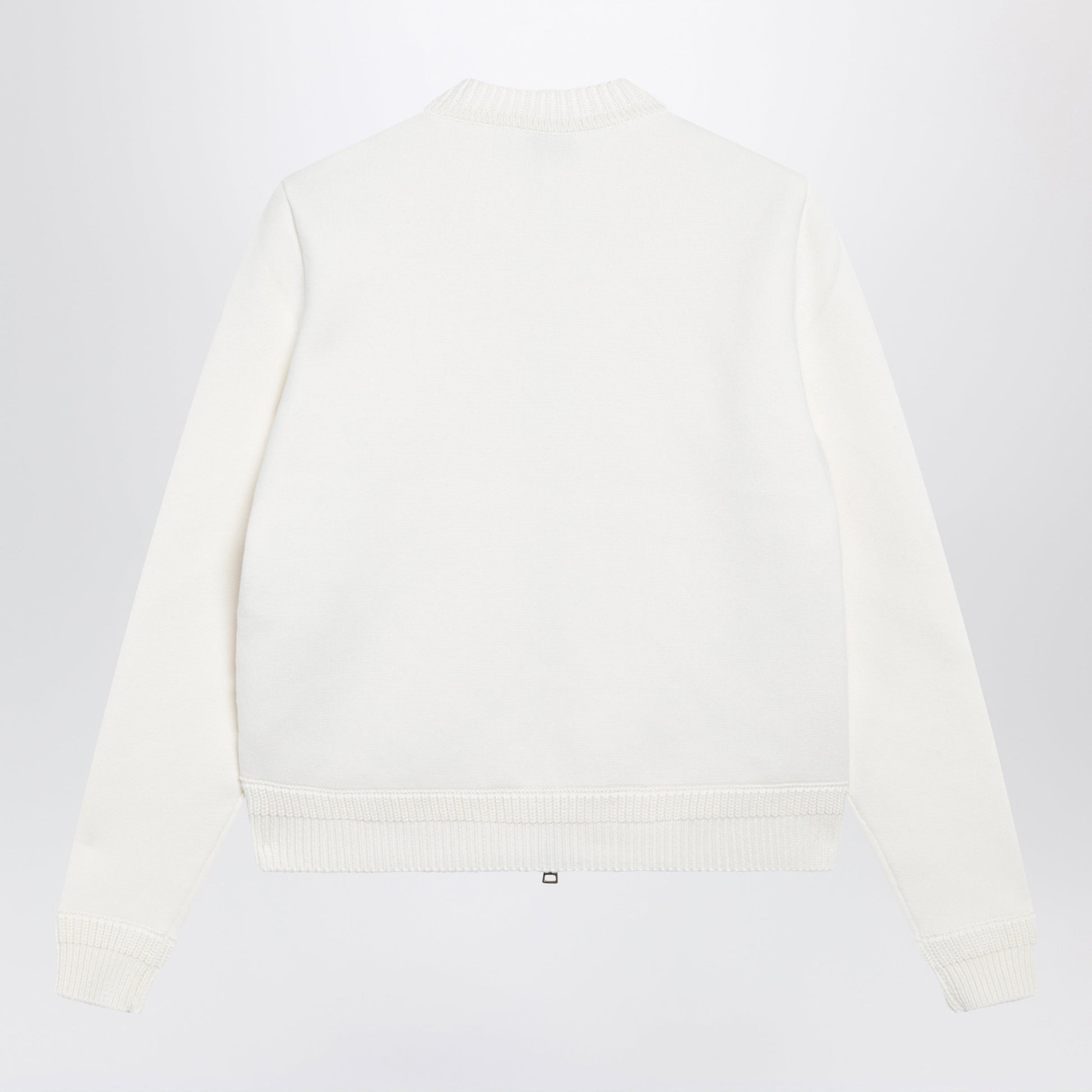 Moncler White Padded Zip-Up Sweatshirt Women MONCLER