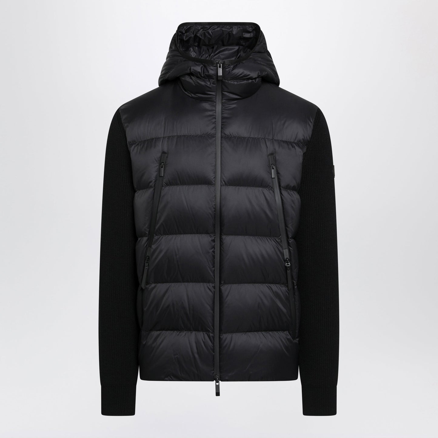 Moncler Black Padded Hooded Cardigan Men MONCLER