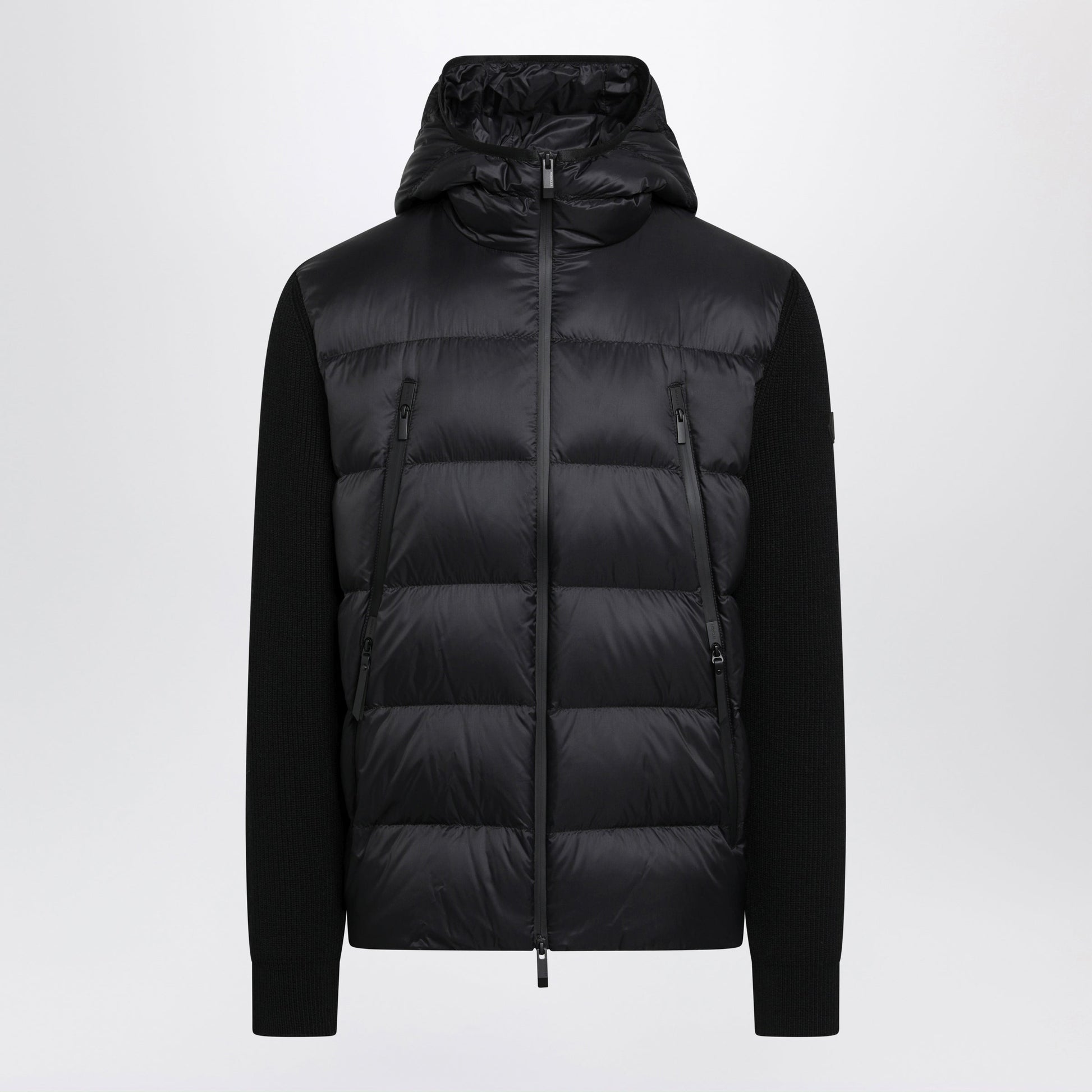 Moncler Black Padded Hooded Cardigan Men MONCLER
