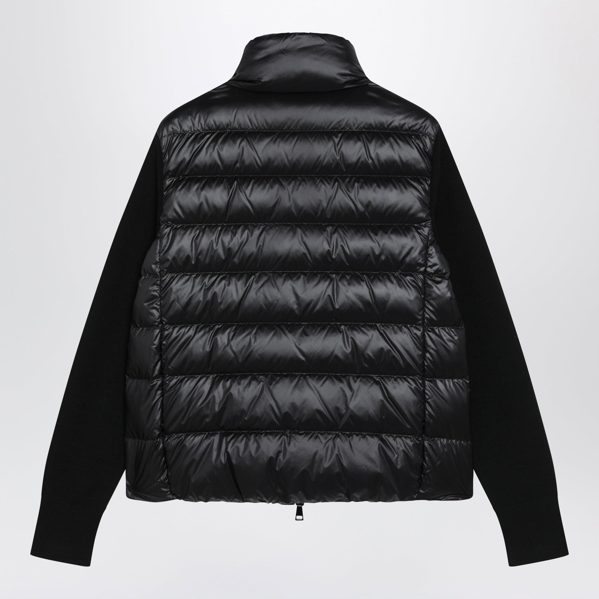 Moncler Black Padded Zip-Up Jacket In Polyester Women MONCLER