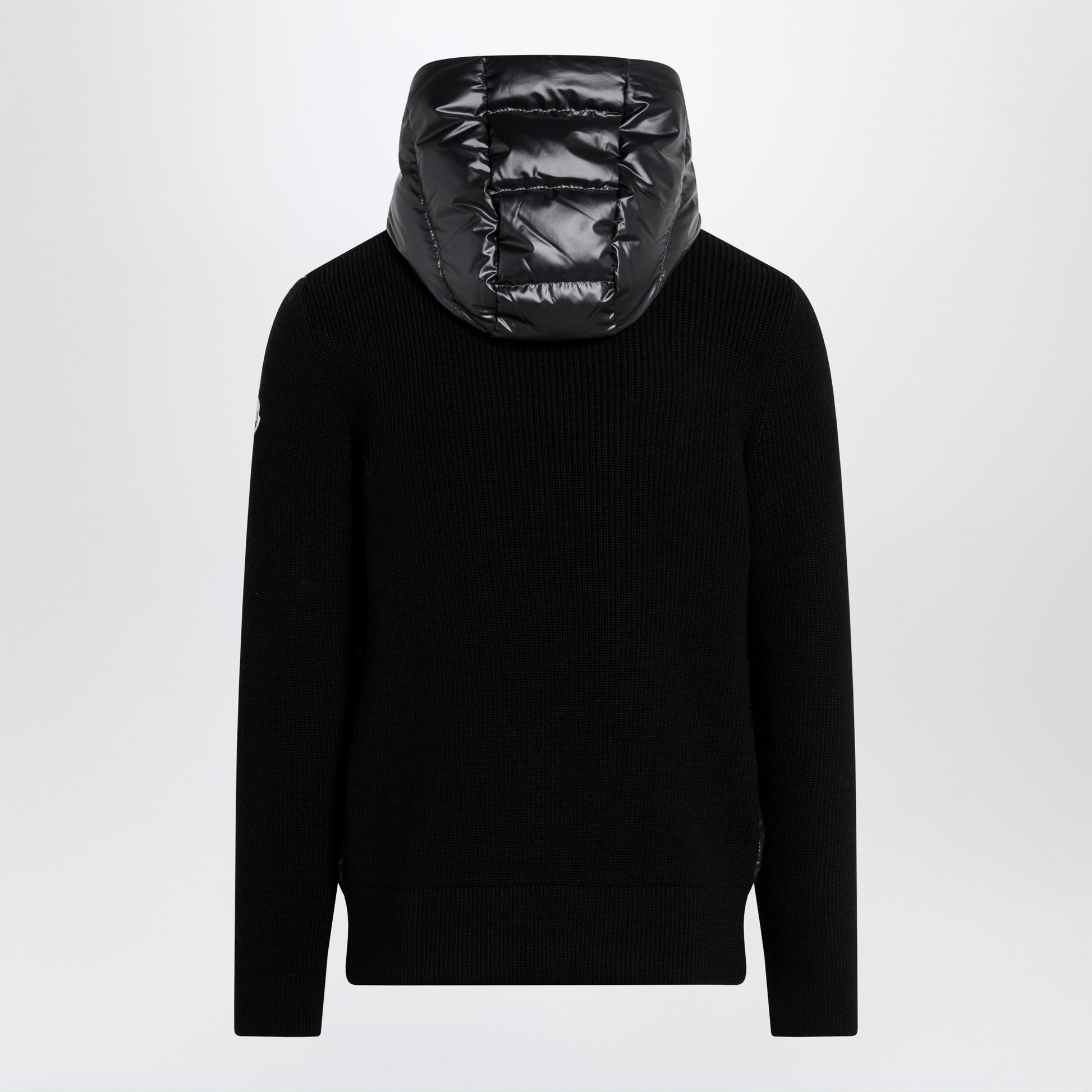 Moncler Black Padded Wool Zip-Up Hoodie Men MONCLER
