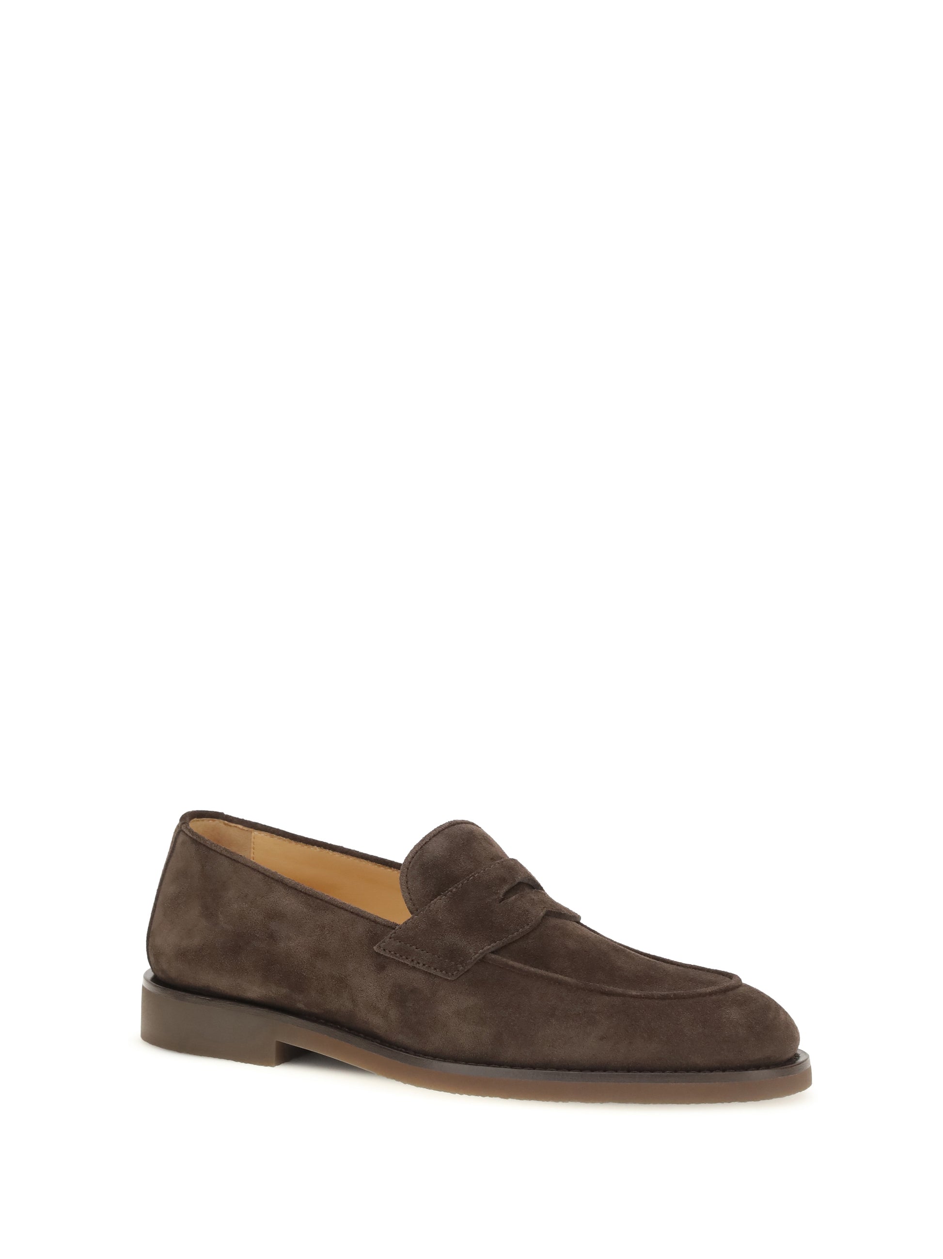 Brunello Cucinelli Men Suede Leather Loafers BRUNELLO CUCINELLI