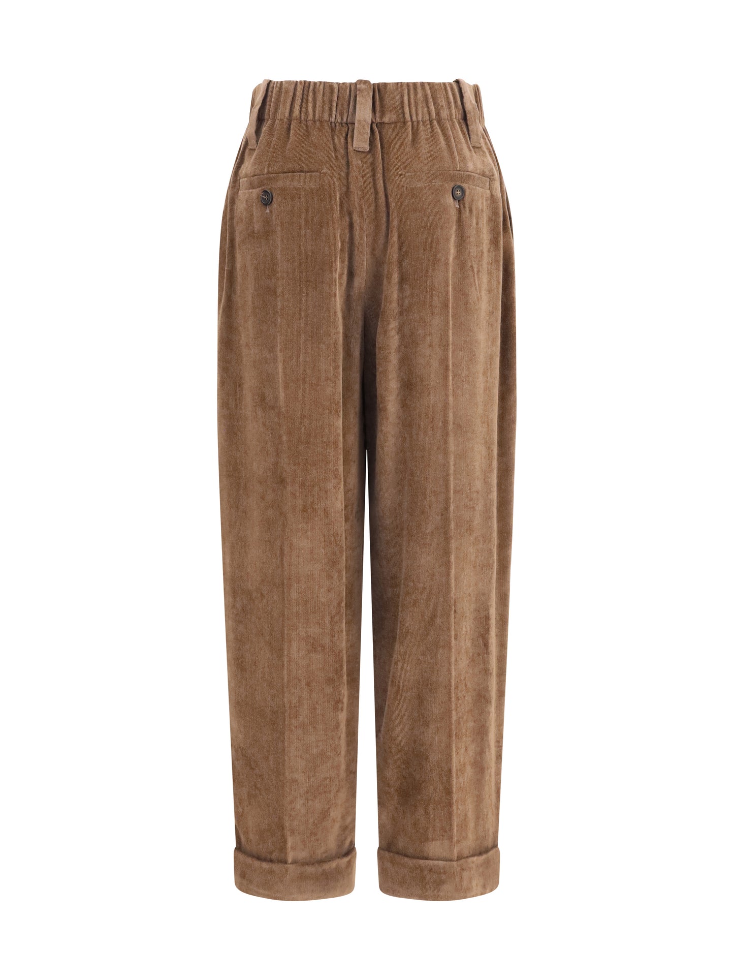 Brunello Cucinelli Women Elasticated Viscose And Cashmere Pants BRUNELLO CUCINELLI