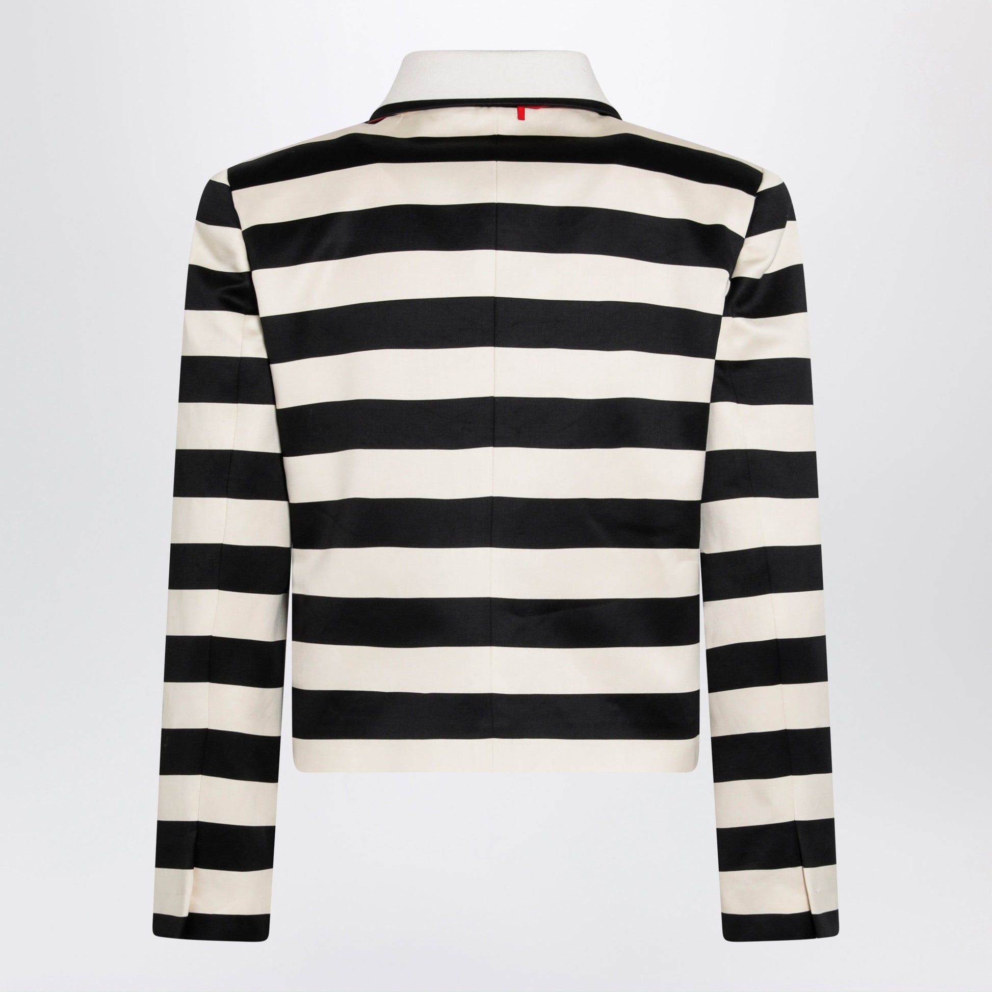 Valentino Vanilla/Black Striped Jacket With Maxi Bow Women VALENTINO