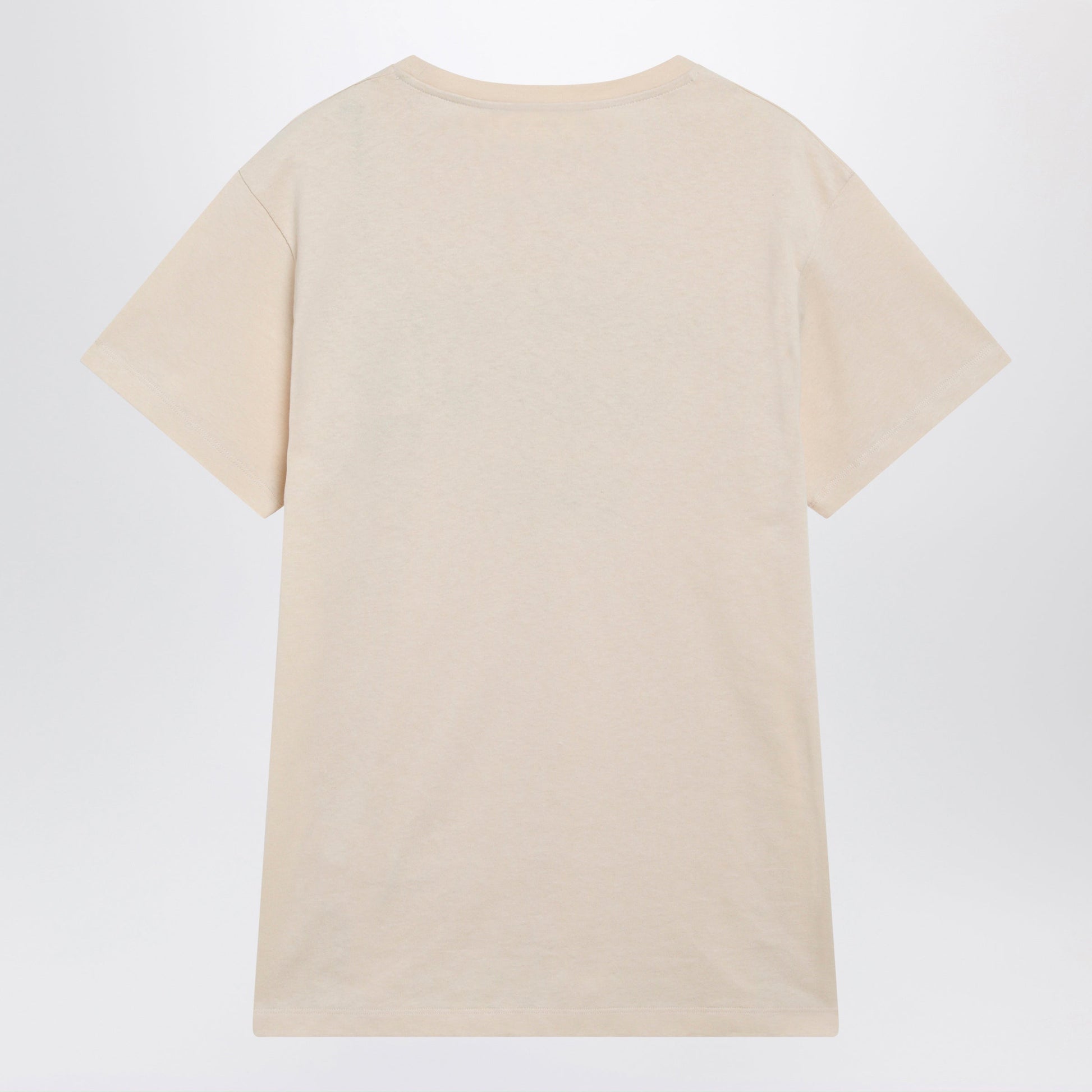 Valentino Panther Lady Cotton Jersey T-Shirt In Birch/Black Women VALENTINO