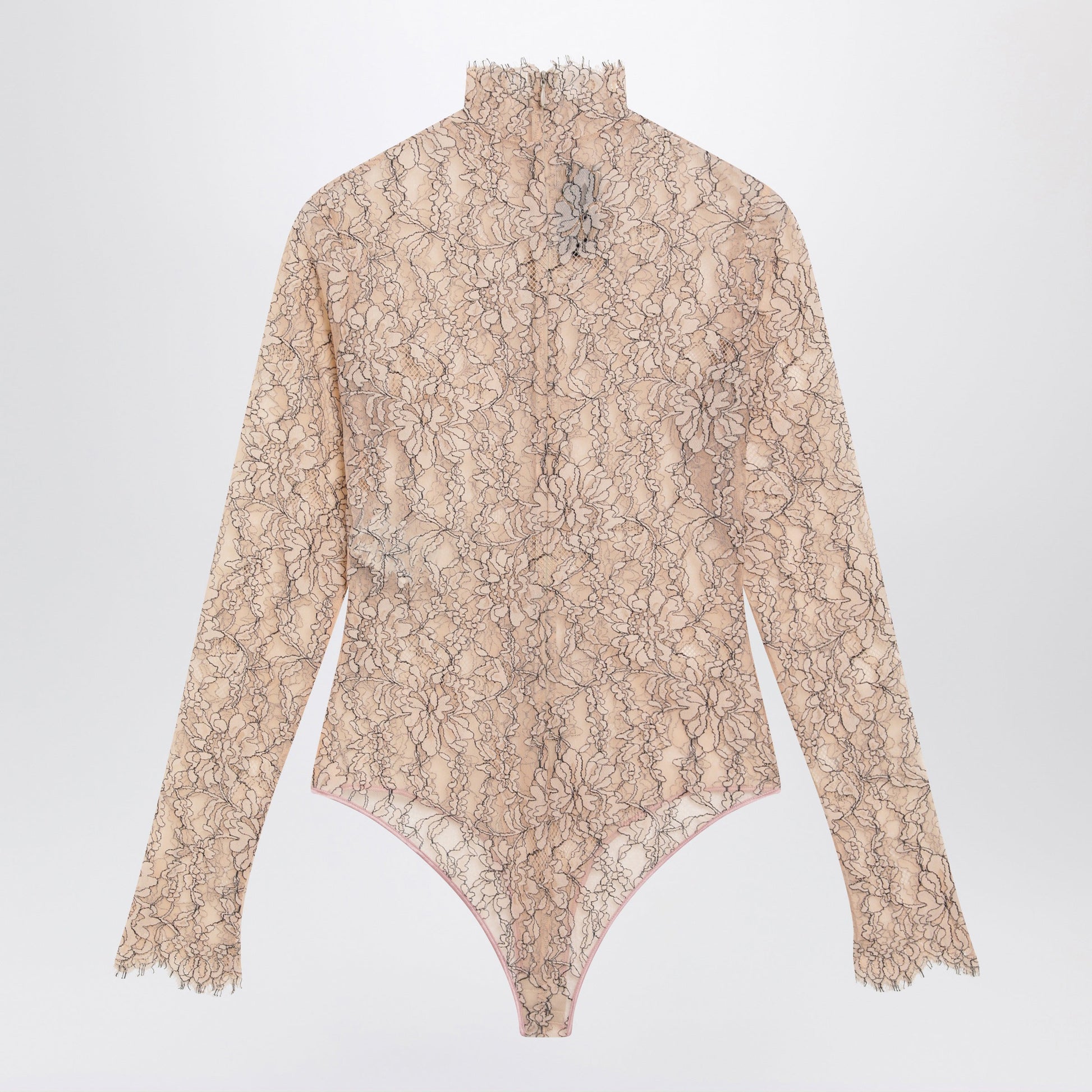 Valentino Nude Rebrode Lace Bodysuit Women VALENTINO