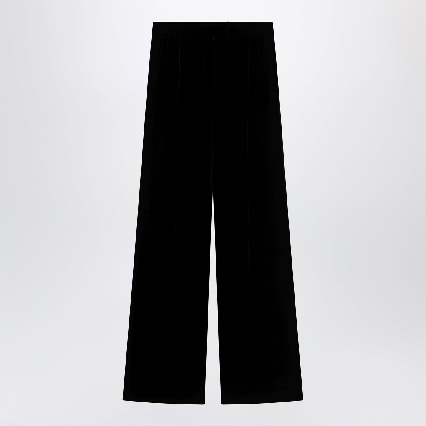 Valentino Black Viscose-Blend Trousers Women VALENTINO