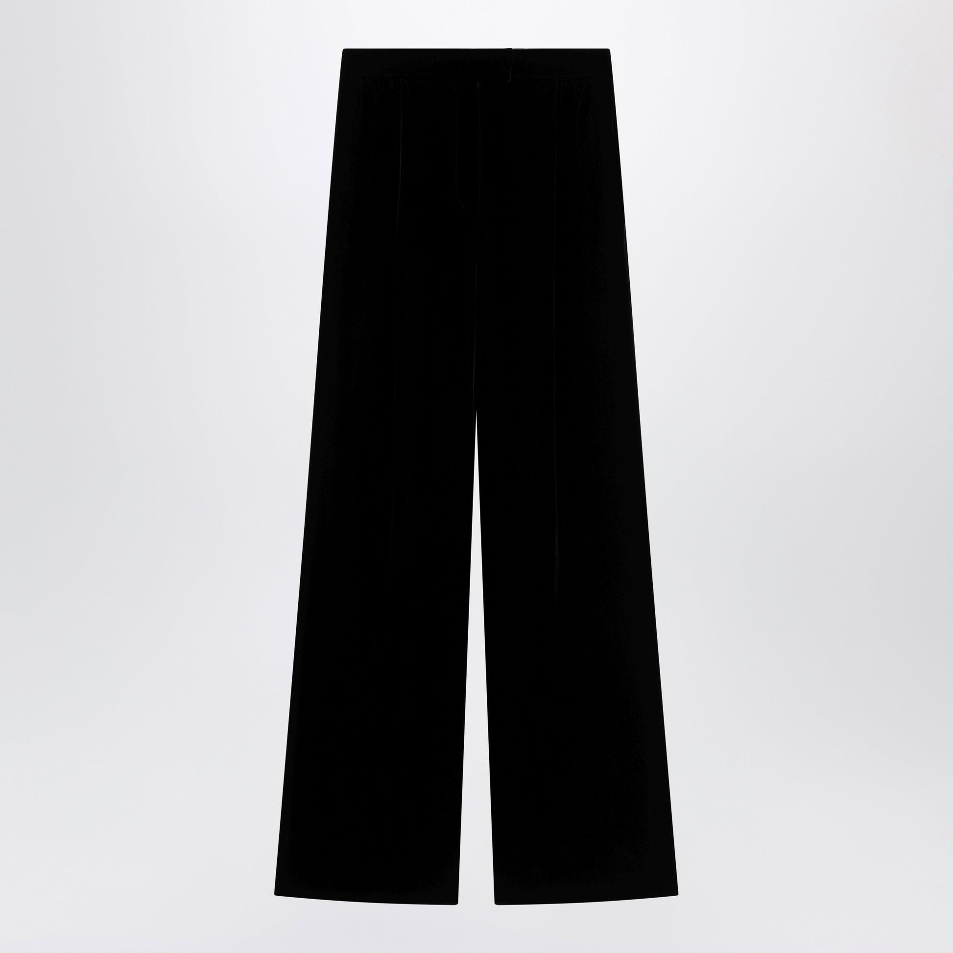 Valentino Black Viscose-Blend Trousers Women VALENTINO