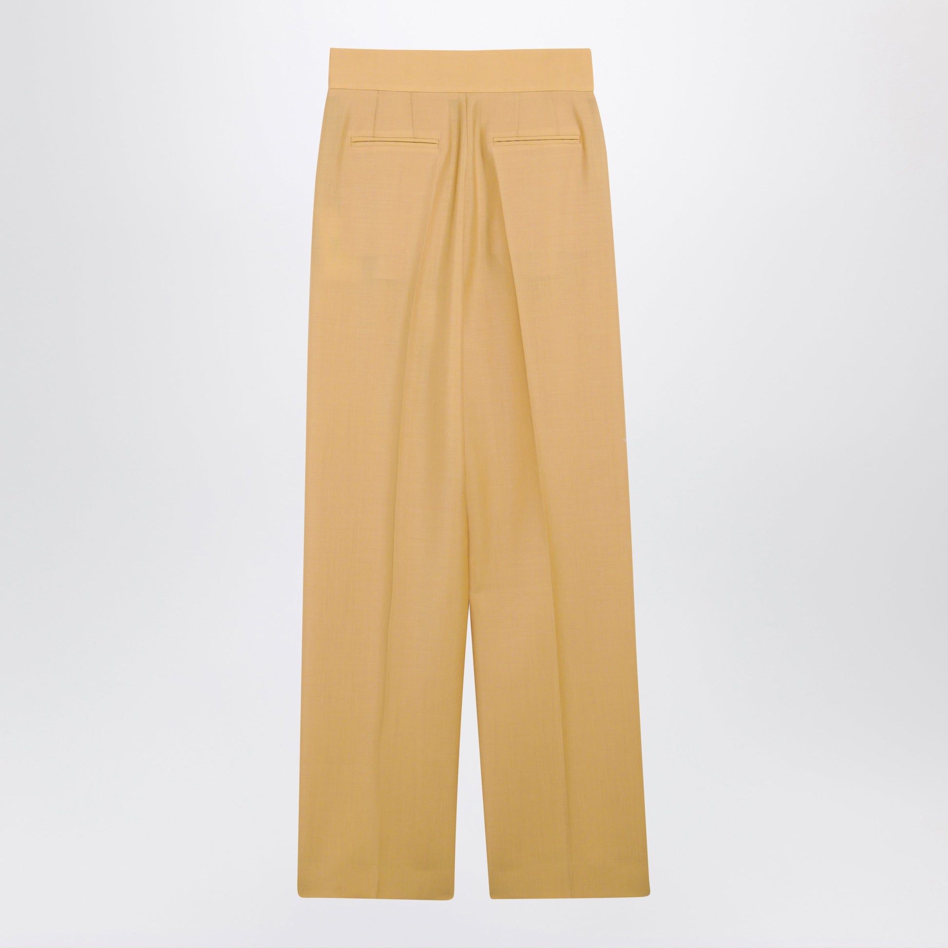 Valentino British Mohair Trousers In Ochre Women VALENTINO
