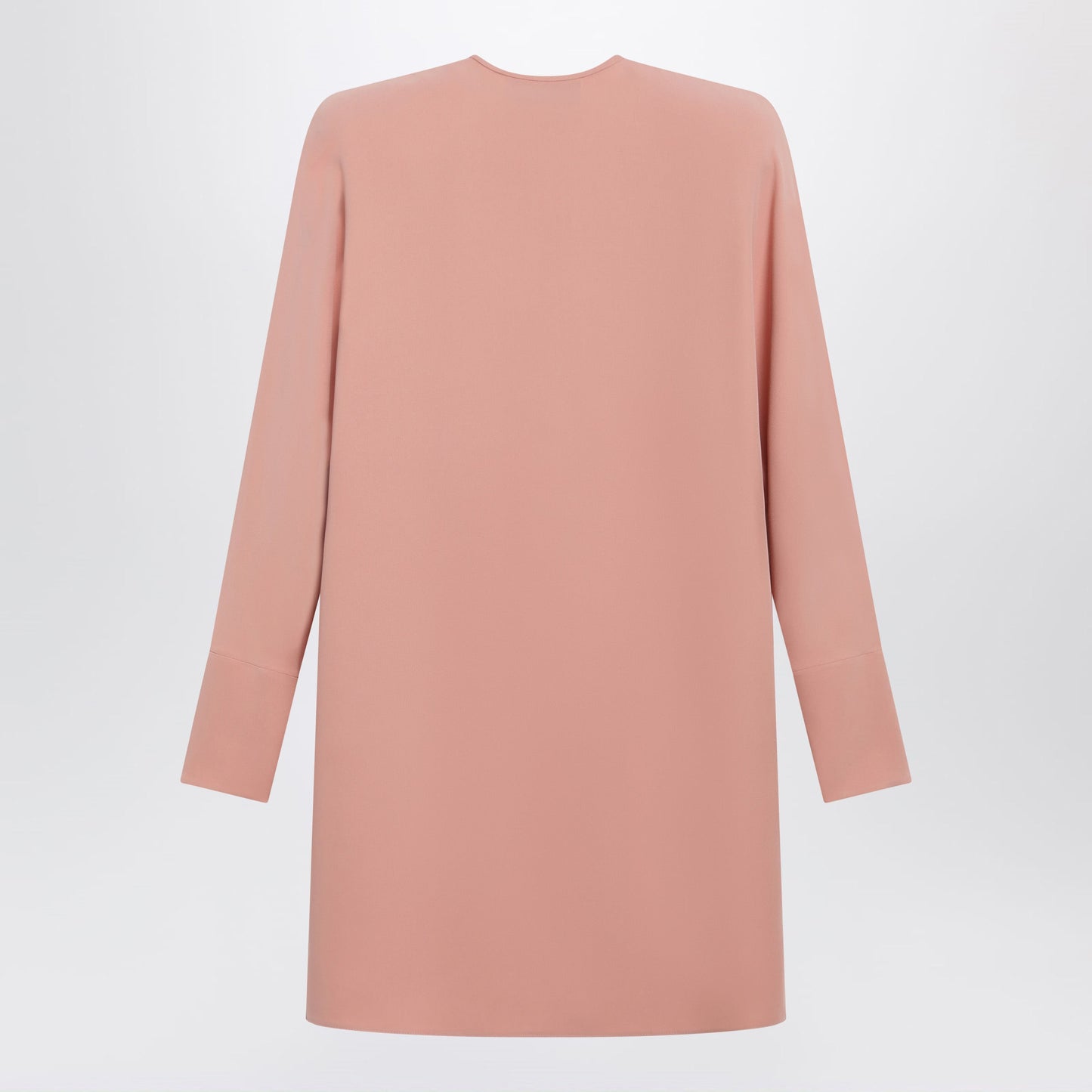 Valentino Pink Silk Short Dress With Embroidered Bows Women VALENTINO