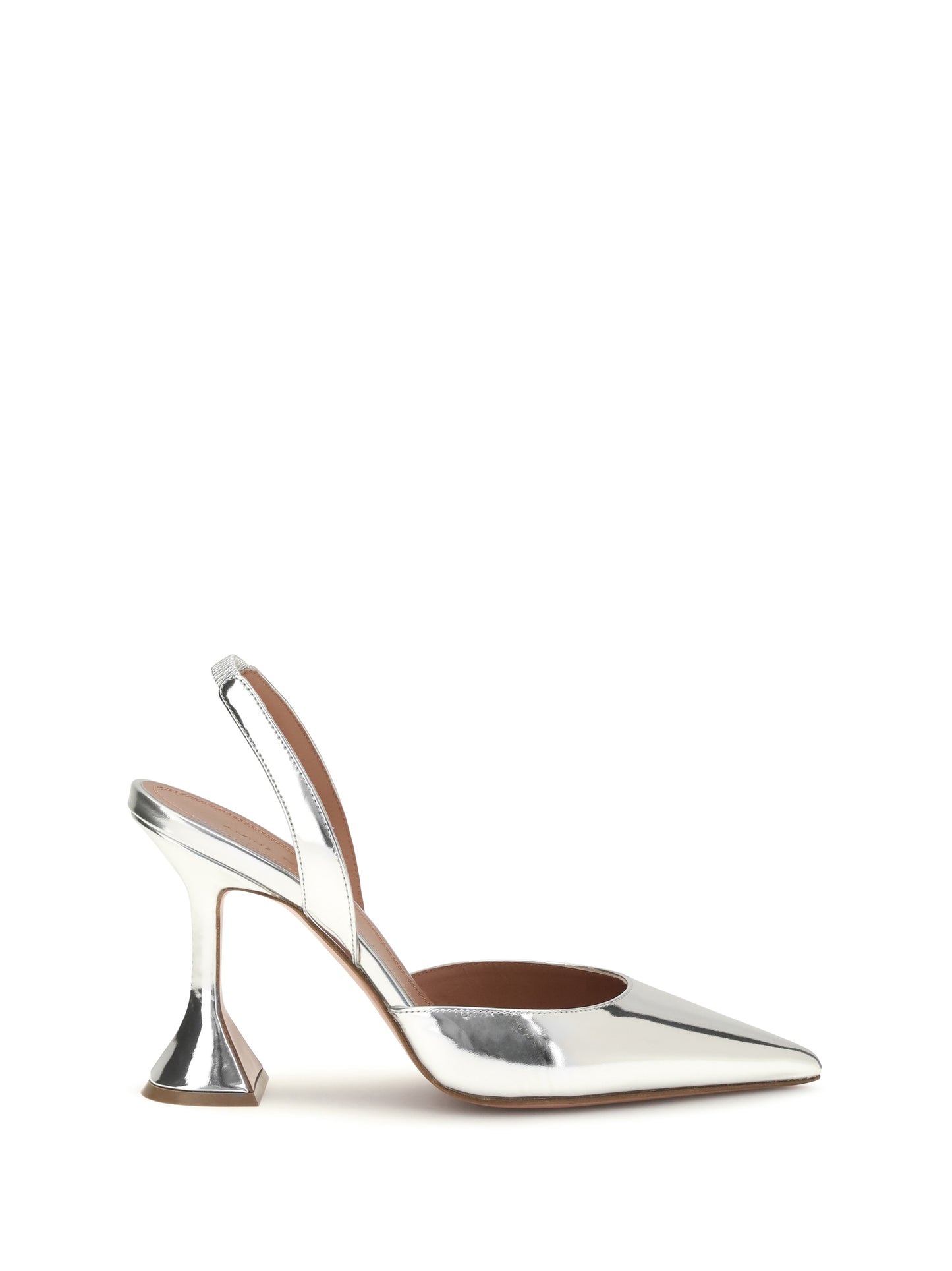 Amina Muaddi Women Holli Mirror-Finish Slingback Pumps AMINA MUADDI