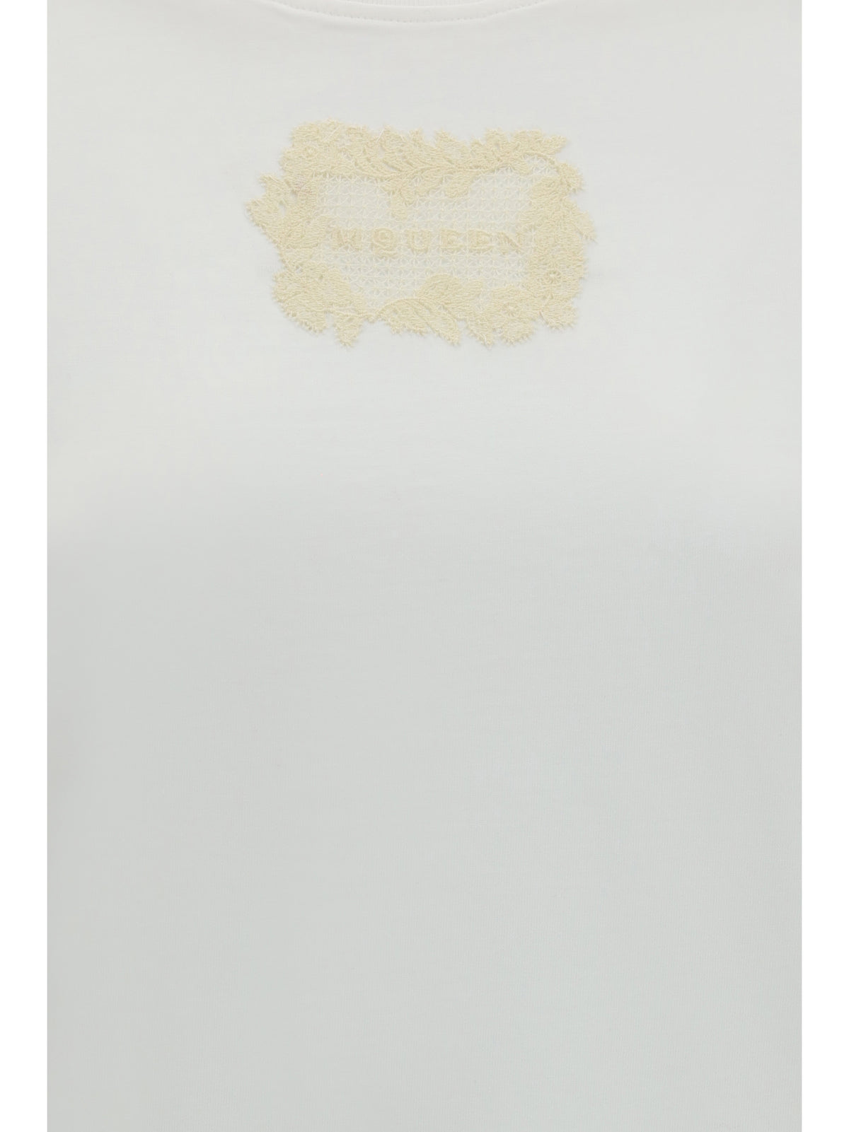 Alexander Mcqueen Women Embroidered Logo T-Shirt ALEXANDER MCQUEEN