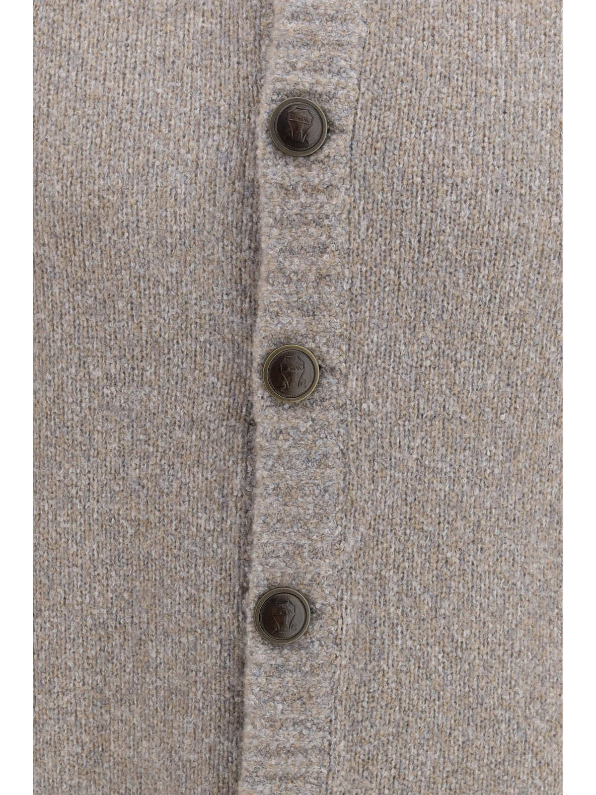 Brunello Cucinelli Men Wool, Silk And Cashmere Cardigan BRUNELLO CUCINELLI