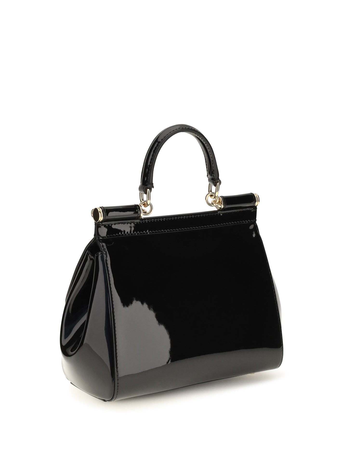 Dolce & Gabbana Women Small Sicily Patent Leather Handbag DOLCE & GABBANA