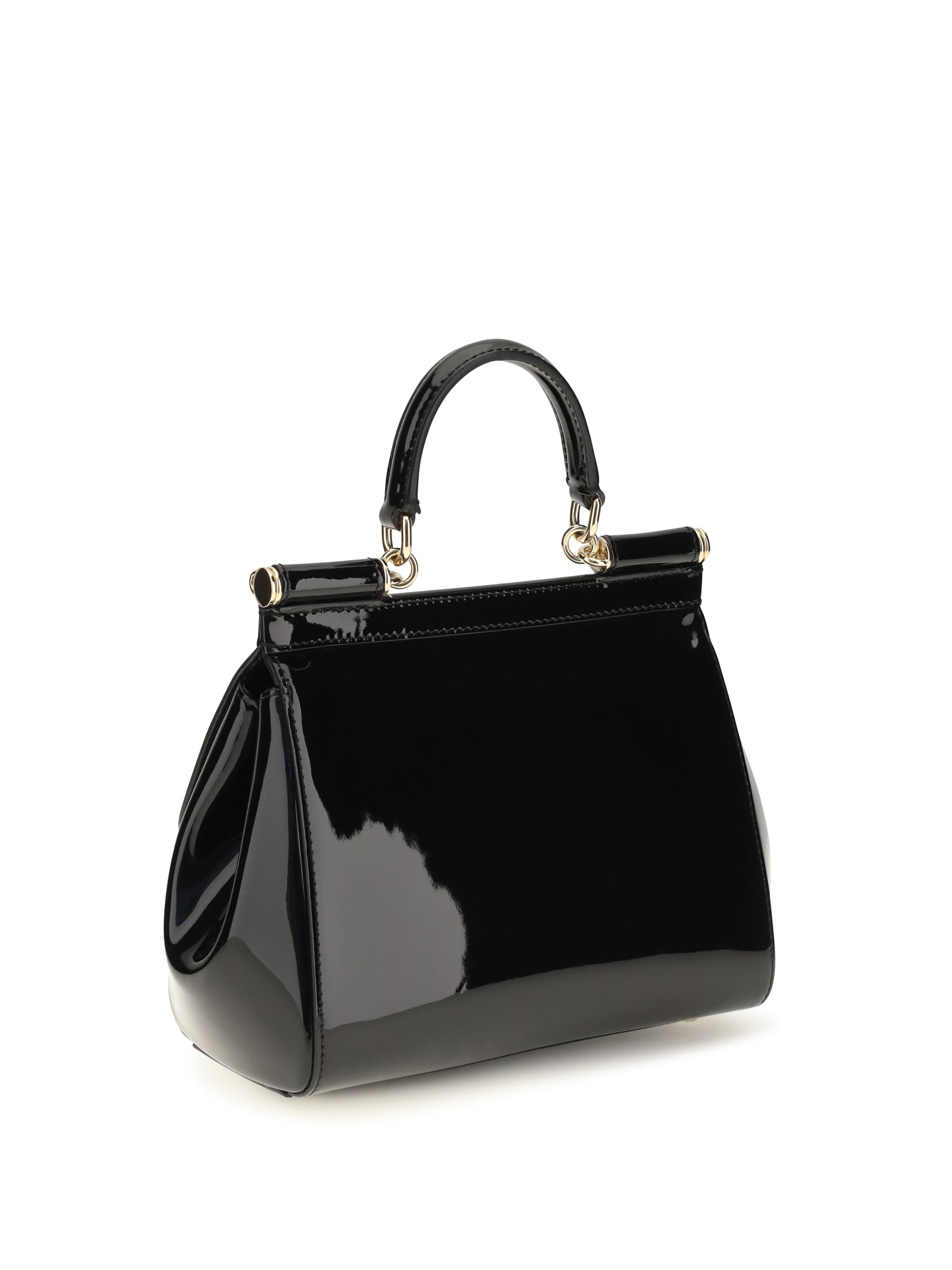 Dolce & Gabbana Women Small Sicily Patent Leather Handbag DOLCE & GABBANA