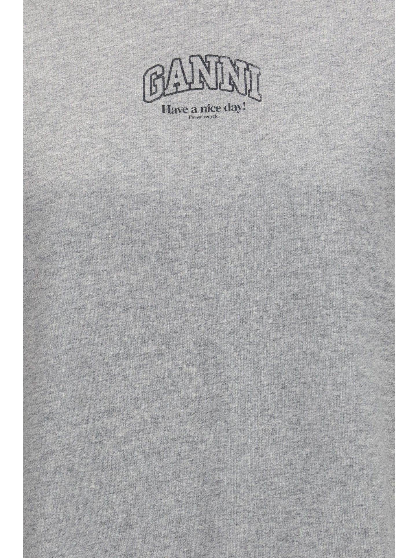 Ganni Women Crewneck Sweatshirt With Logo GANNI
