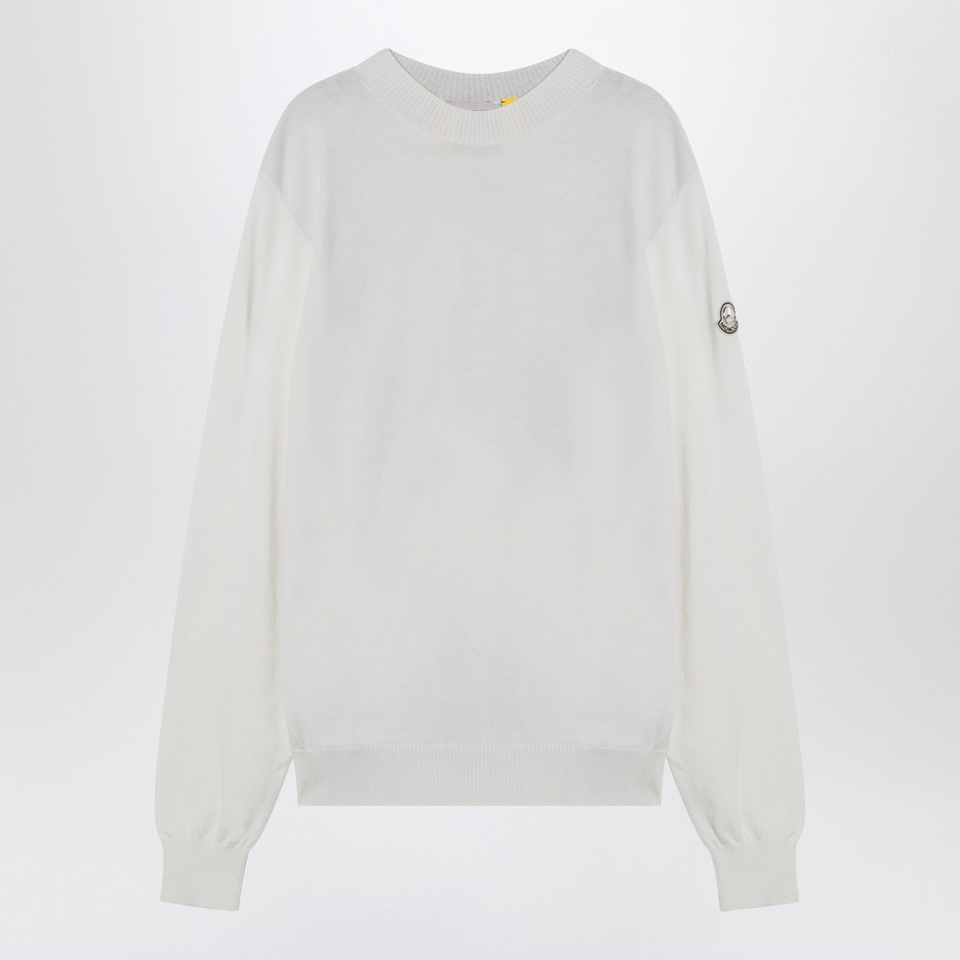 Moncler X Mercedes-Benz By Nigo White Jumper With Logo Print Men Moncler x Mercedes-Benz by Nigo