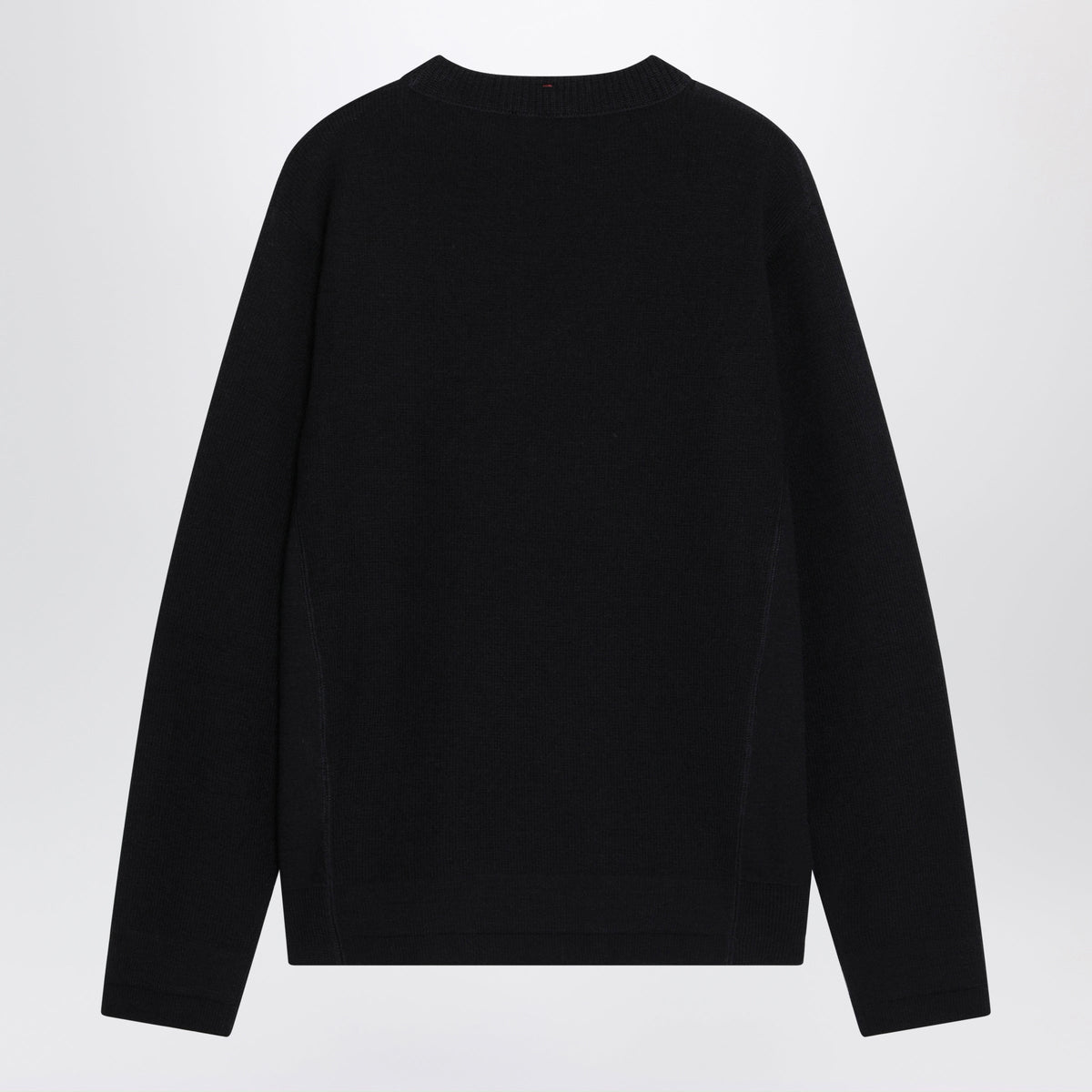 Moncler Grenoble Blue Wool Sweater With Logo Patch Men MONCLER GRENOBLE