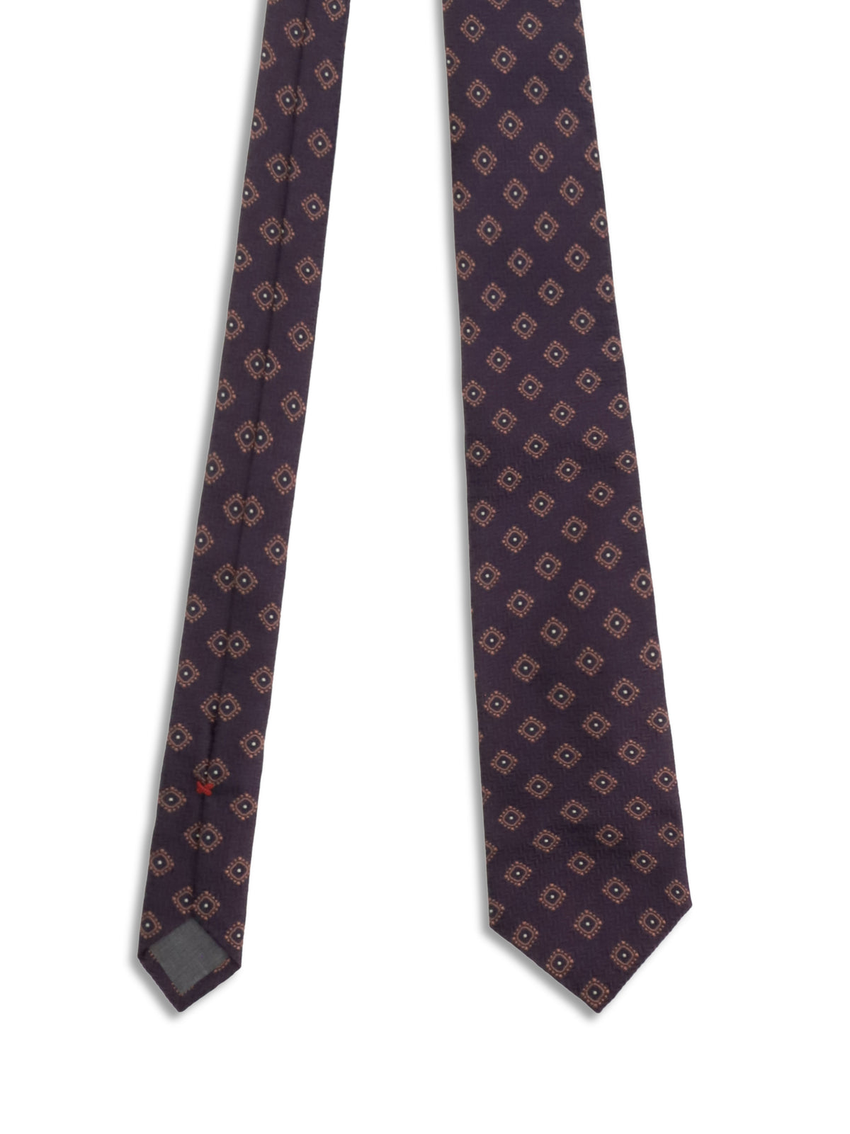 Brunello Cucinelli Men Geometric Silk Tie BRUNELLO CUCINELLI
