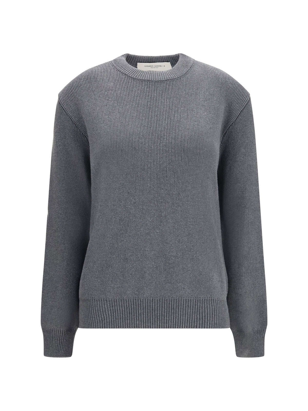 Golden Goose Women Cotton Crewneck Sweater With Back Logo GOLDEN GOOSE