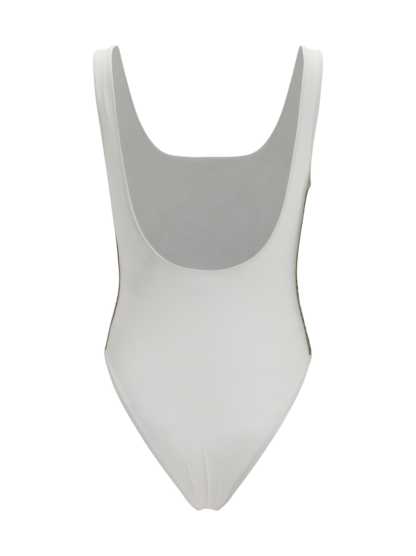Burberry Women One-Piece Swimsuit With Check Trim BURBERRY