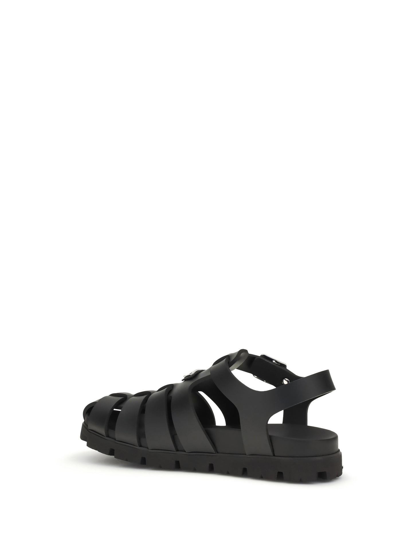 Prada Men Rubber Cage Sandal PRADA