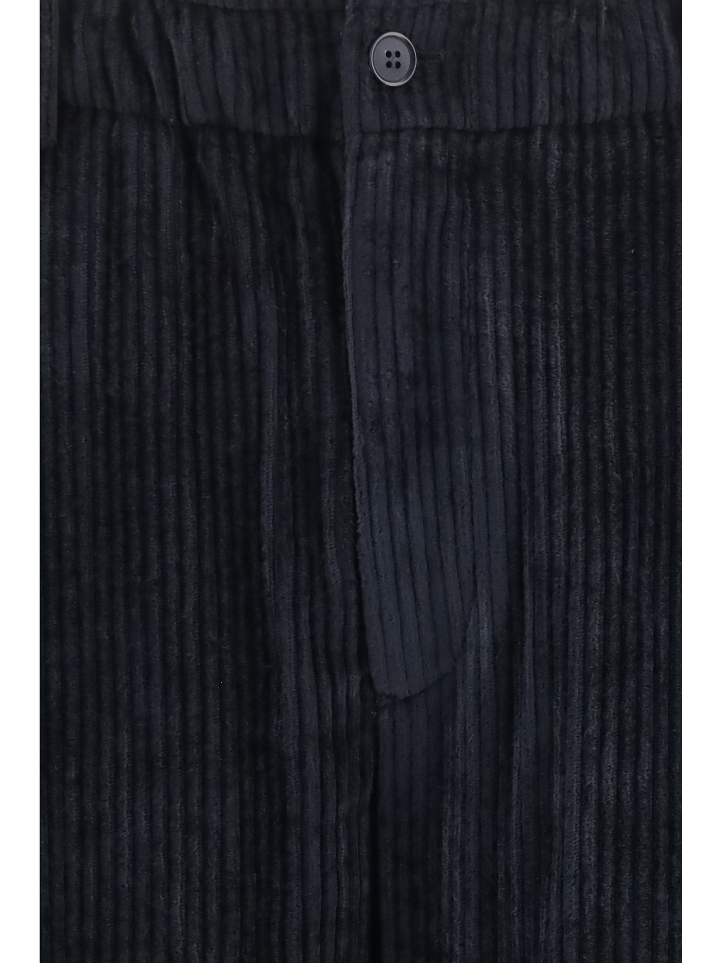 Giorgio Armani Men Wide-Leg Ribbed Viscose Velvet Pants GIORGIO ARMANI
