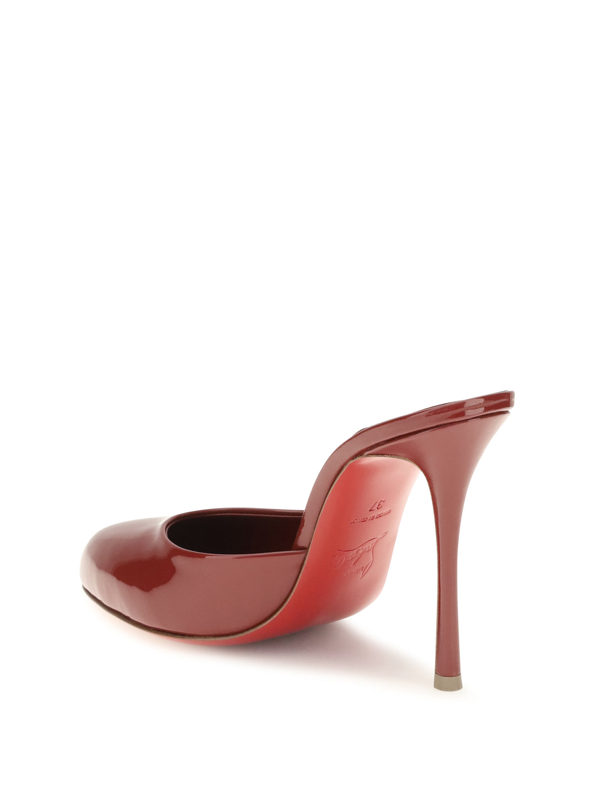 Christian Louboutin Women Dolly Patent Leather Mules CHRISTIAN LOUBOUTIN