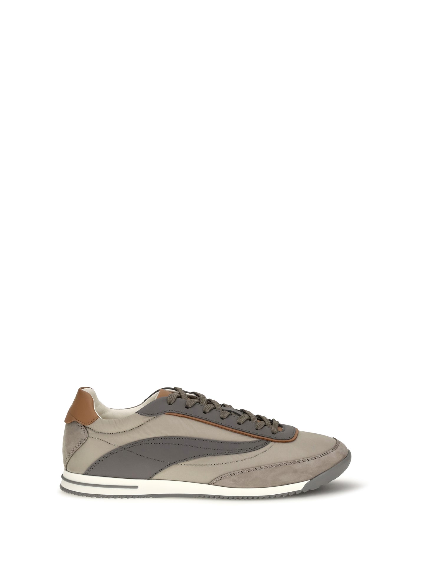 Brunello Cucinelli Men Lace-Up Suede Sneakers BRUNELLO CUCINELLI