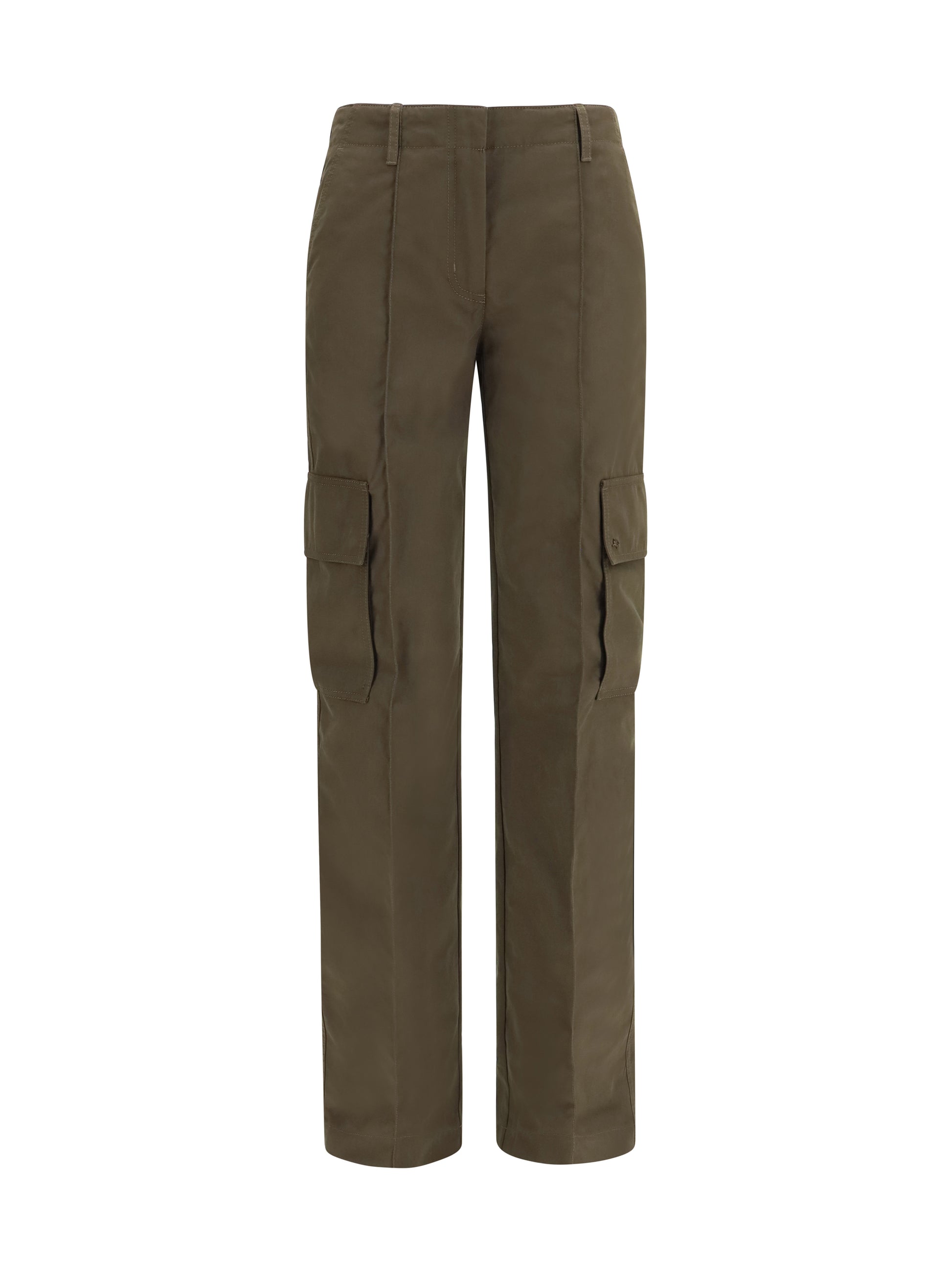 Burberry Women Gabardine Cargo Trousers BURBERRY