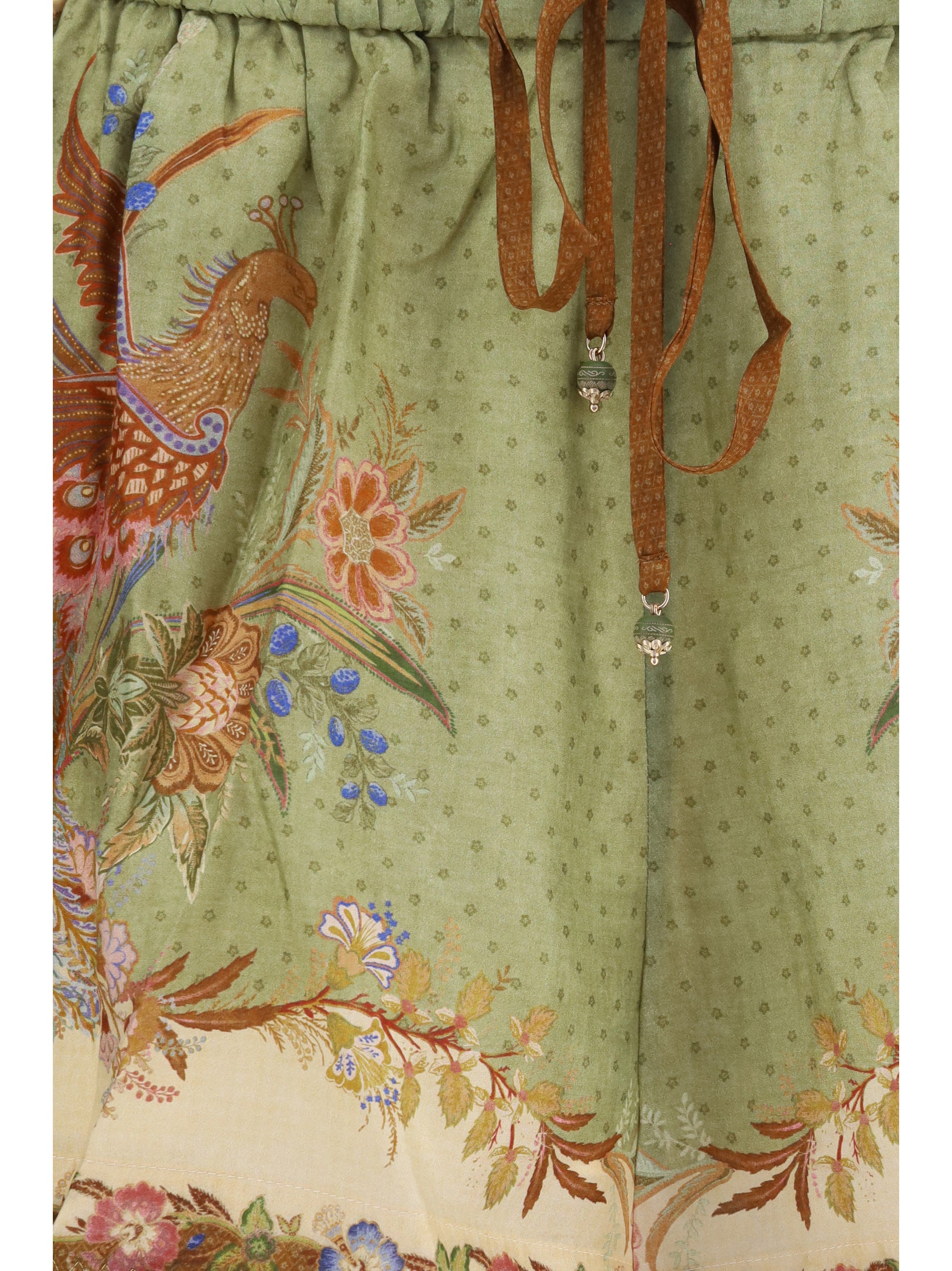 Zimmermann Women Indra Relaxed Silk Drawstring Shorts ZIMMERMANN