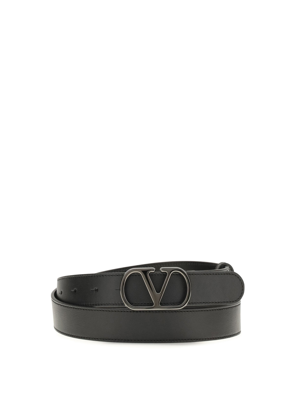 Valentino Garavani Men Vlogo Signature Leather Belt VALENTINO GARAVANI