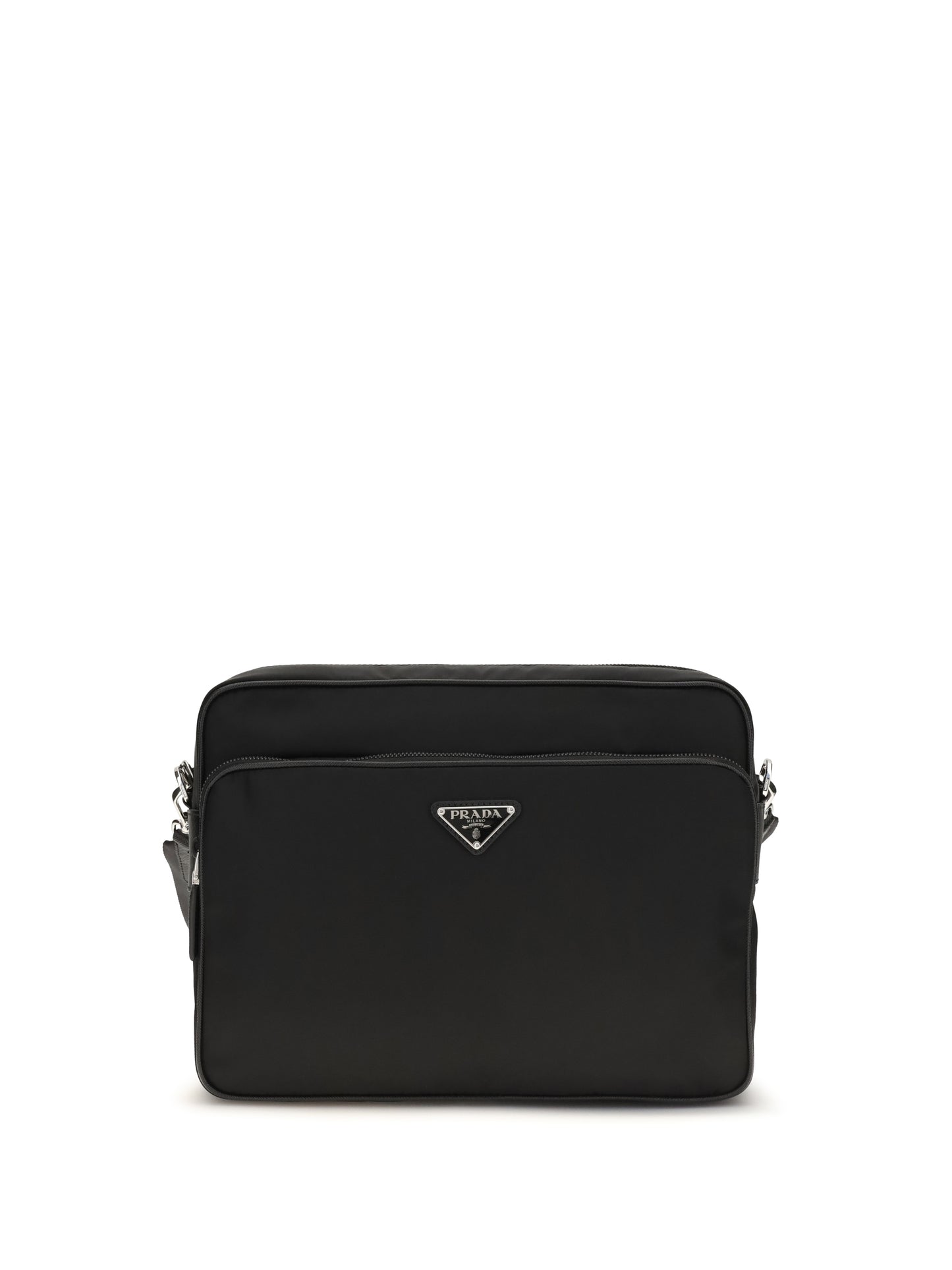 Prada Men Re-Nylon And Leather Shoulder Bag PRADA