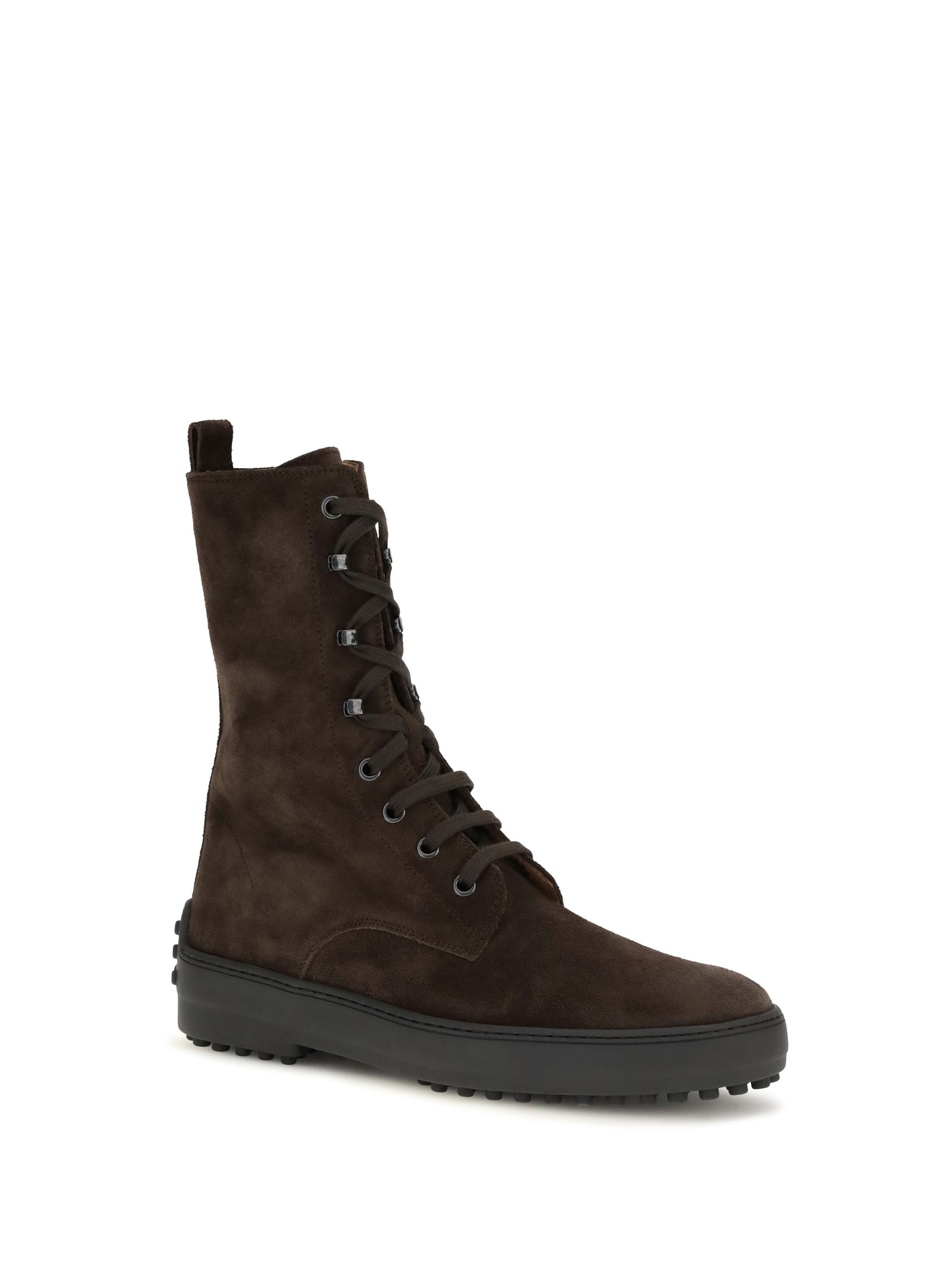 Tod's Women Winter Gommino Suede Leather Lace-Up Ankle Boots TOD'S
