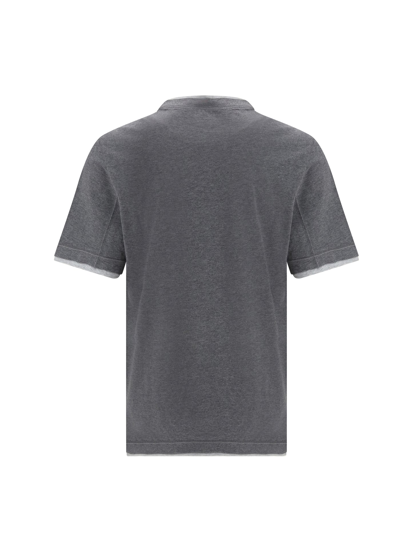 Brunello Cucinelli Men T-Shirt In Cotton With A Logo BRUNELLO CUCINELLI
