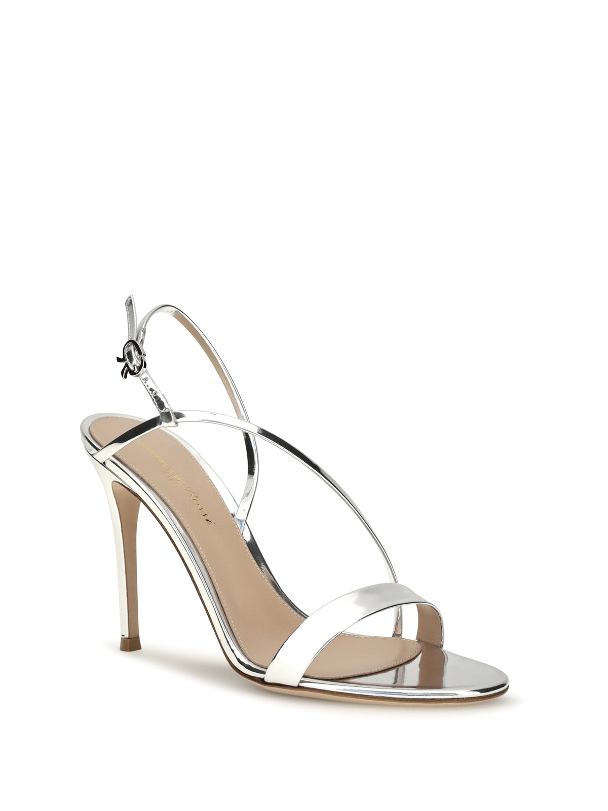 Gianvito Rossi Women Manhattan Metallic-Effect Leather Sandals GIANVITO ROSSI