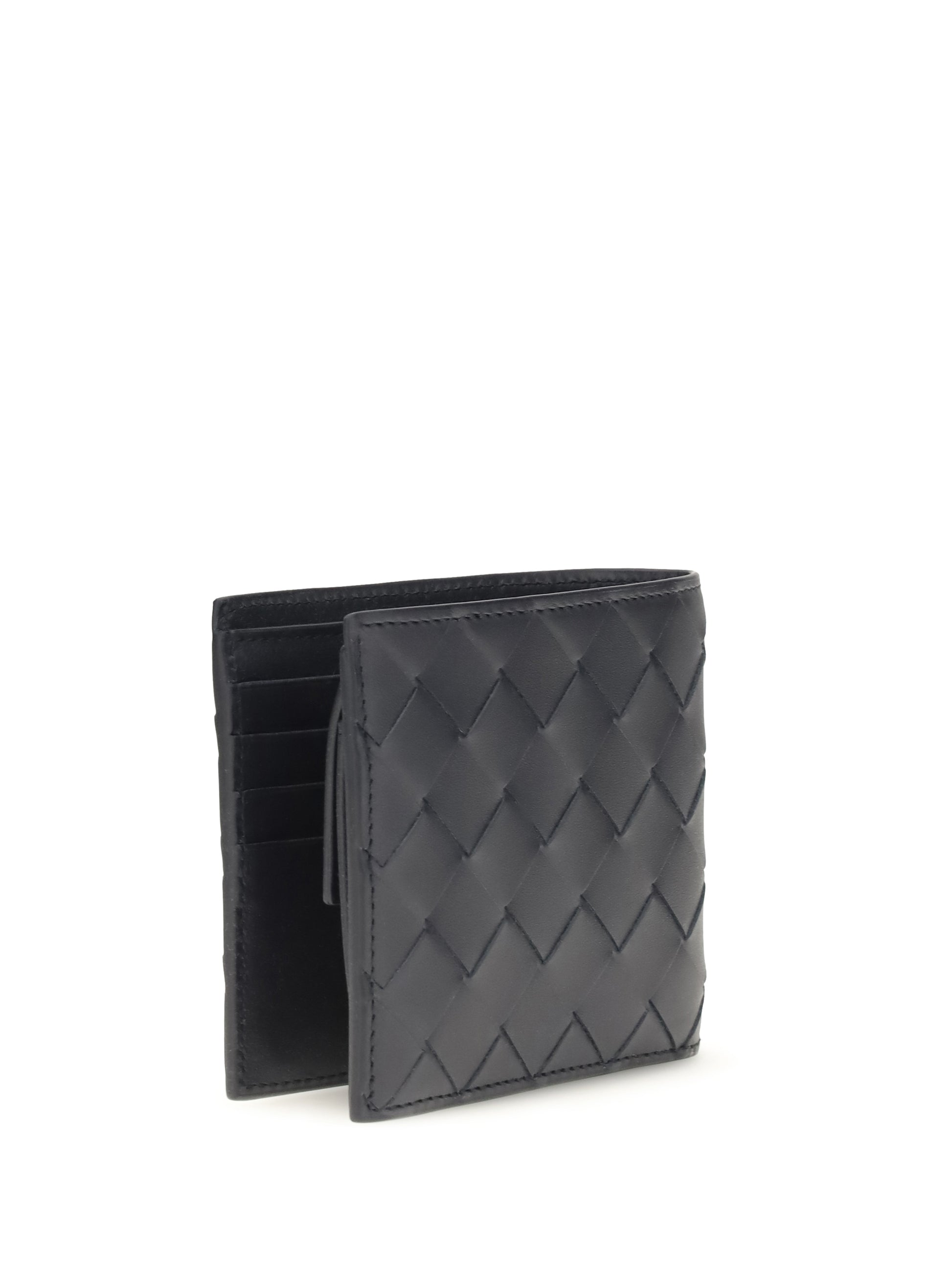 Bottega Veneta Men Bifold Leather Intrecciato Wallet BOTTEGA VENETA