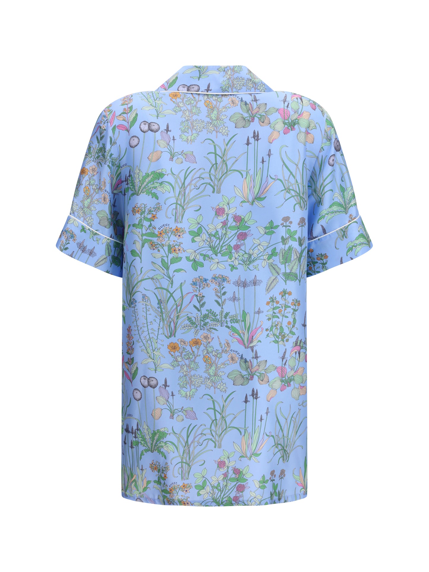 Gucci Women Printed Silk Twill Shirt GUCCI