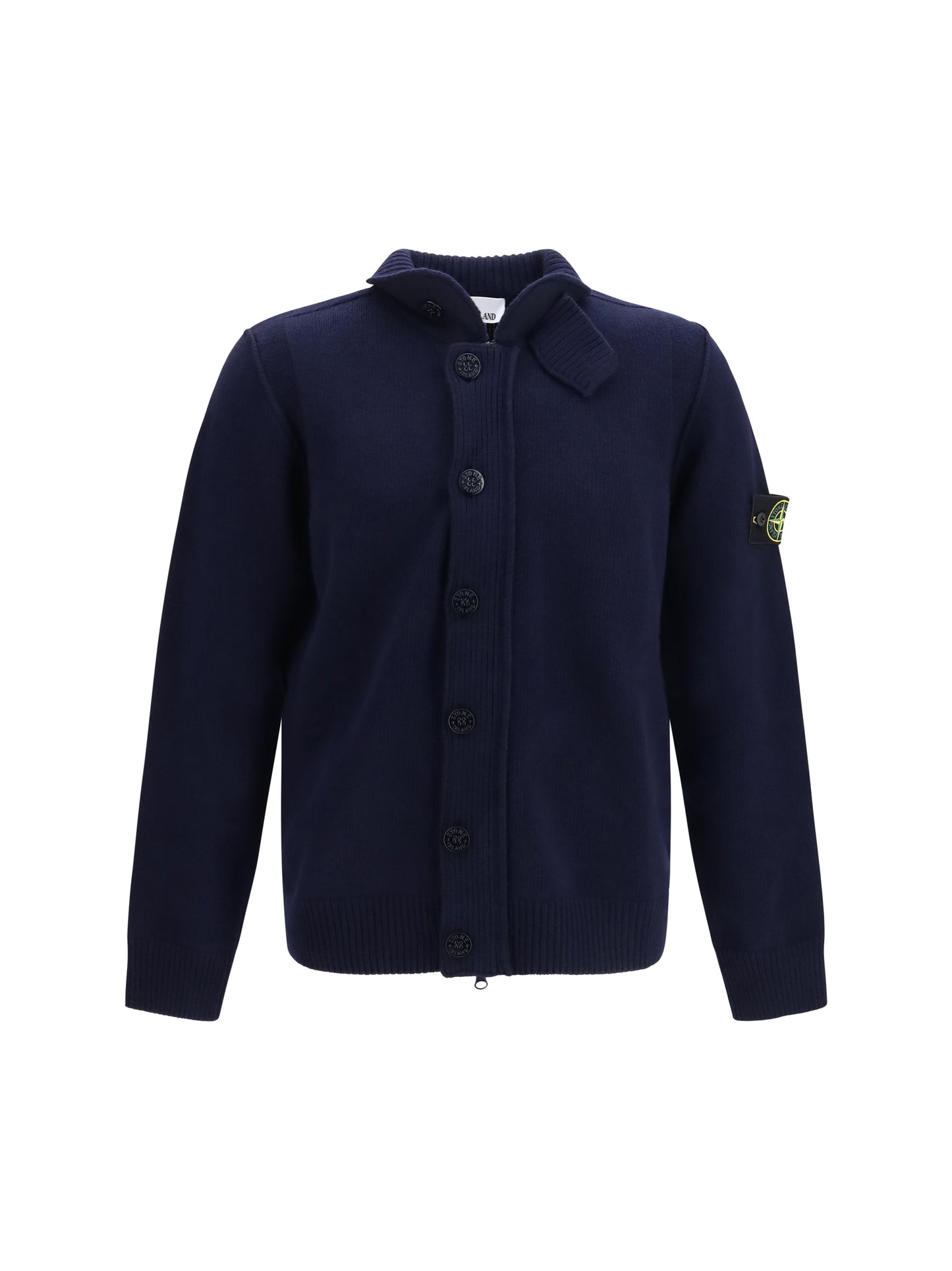 Stone Island Men Crewneck Sweater With Logo Patch STONE ISLAND