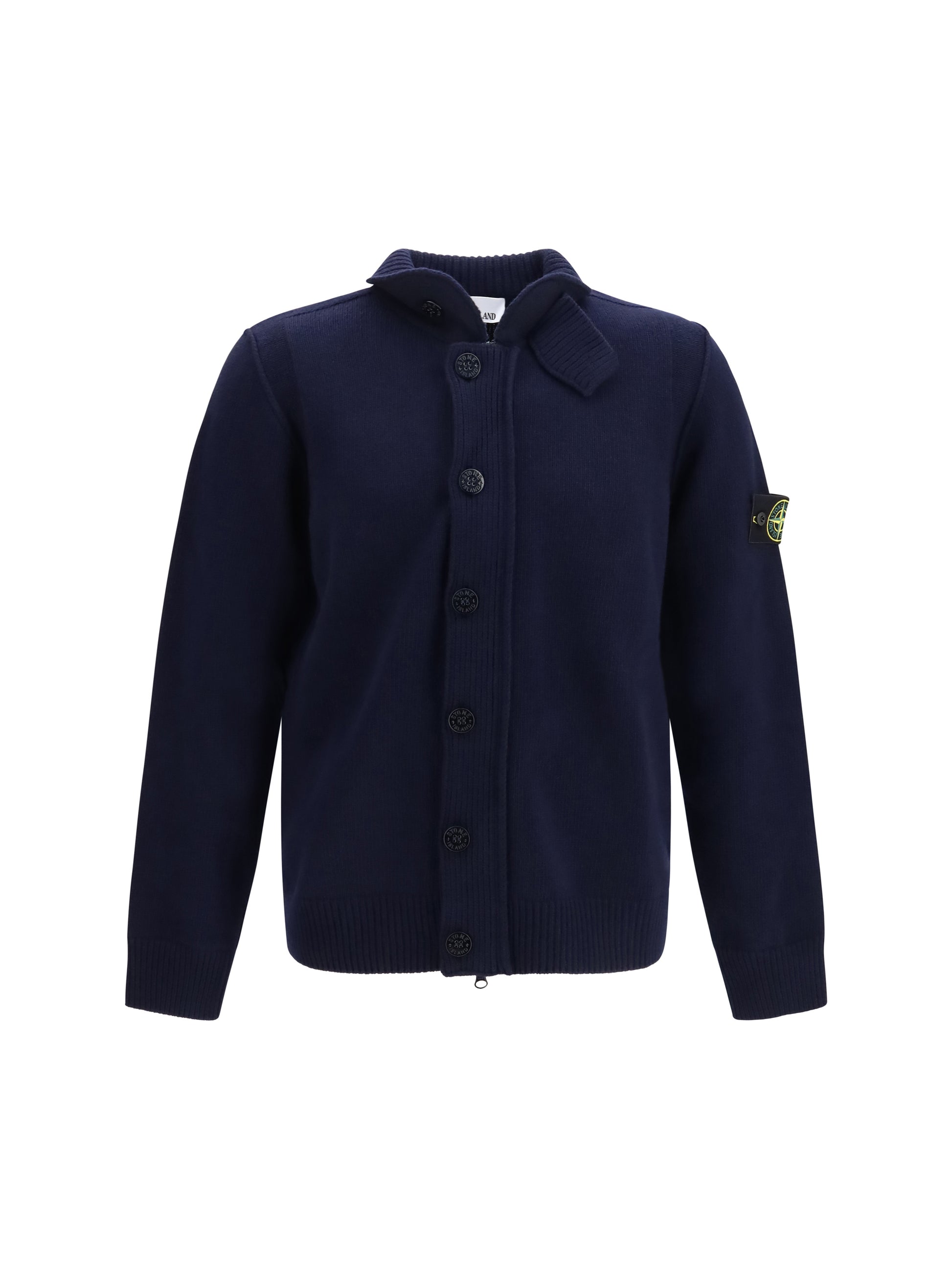 Stone Island Men Crewneck Sweater With Logo Patch STONE ISLAND