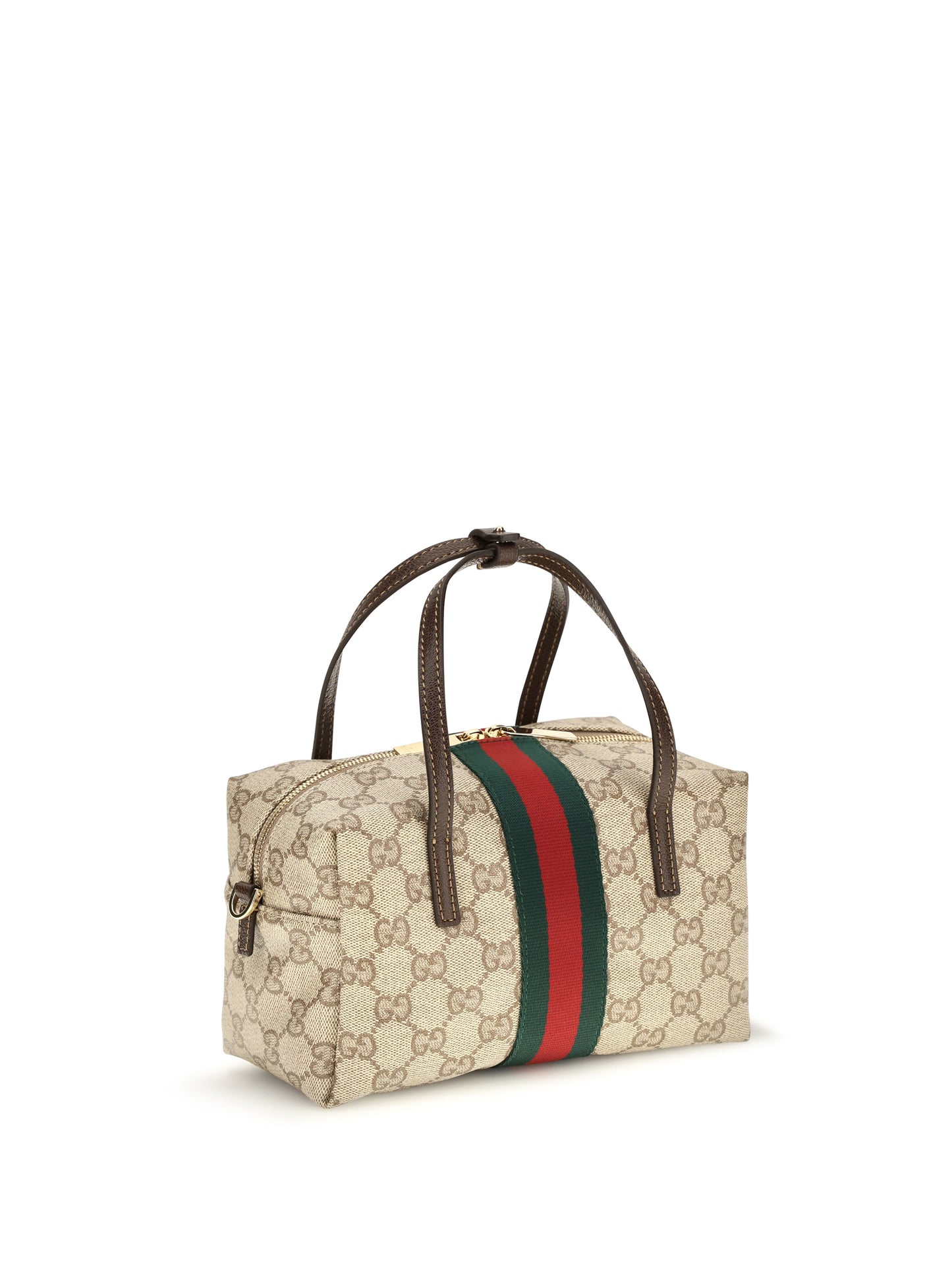 Gucci Women Mini Boston Handbag With Web Stripe GUCCI
