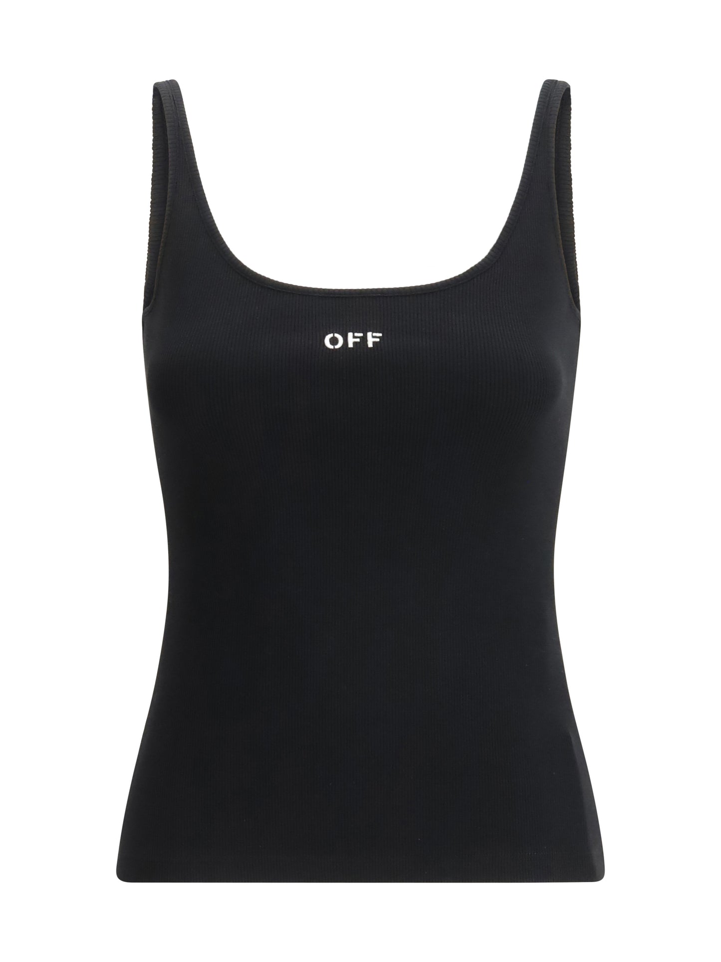 Off-White Women Off Stamp Rib Tank Top OFF-WHITE