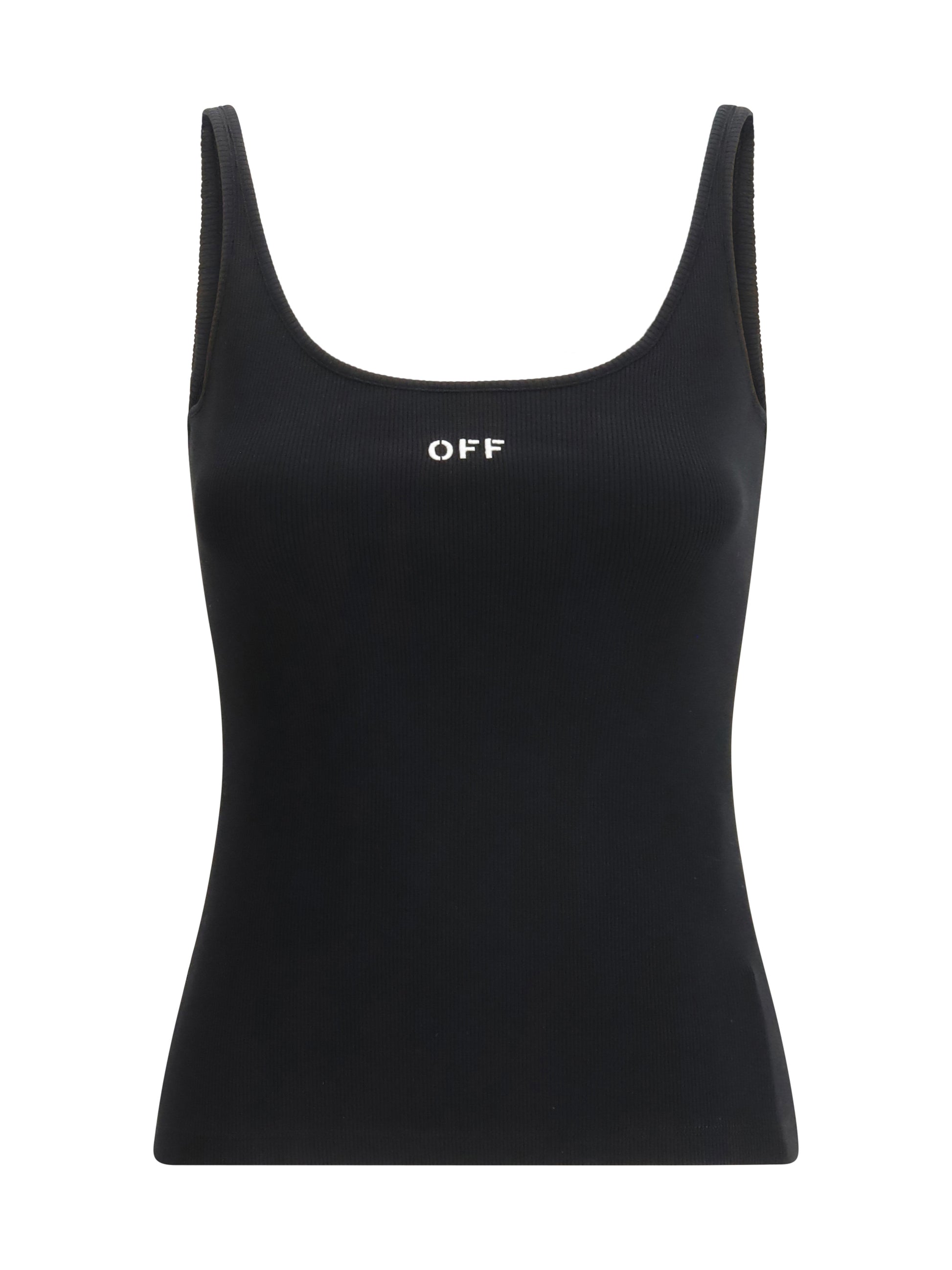 Off-White Women Off Stamp Rib Tank Top OFF-WHITE